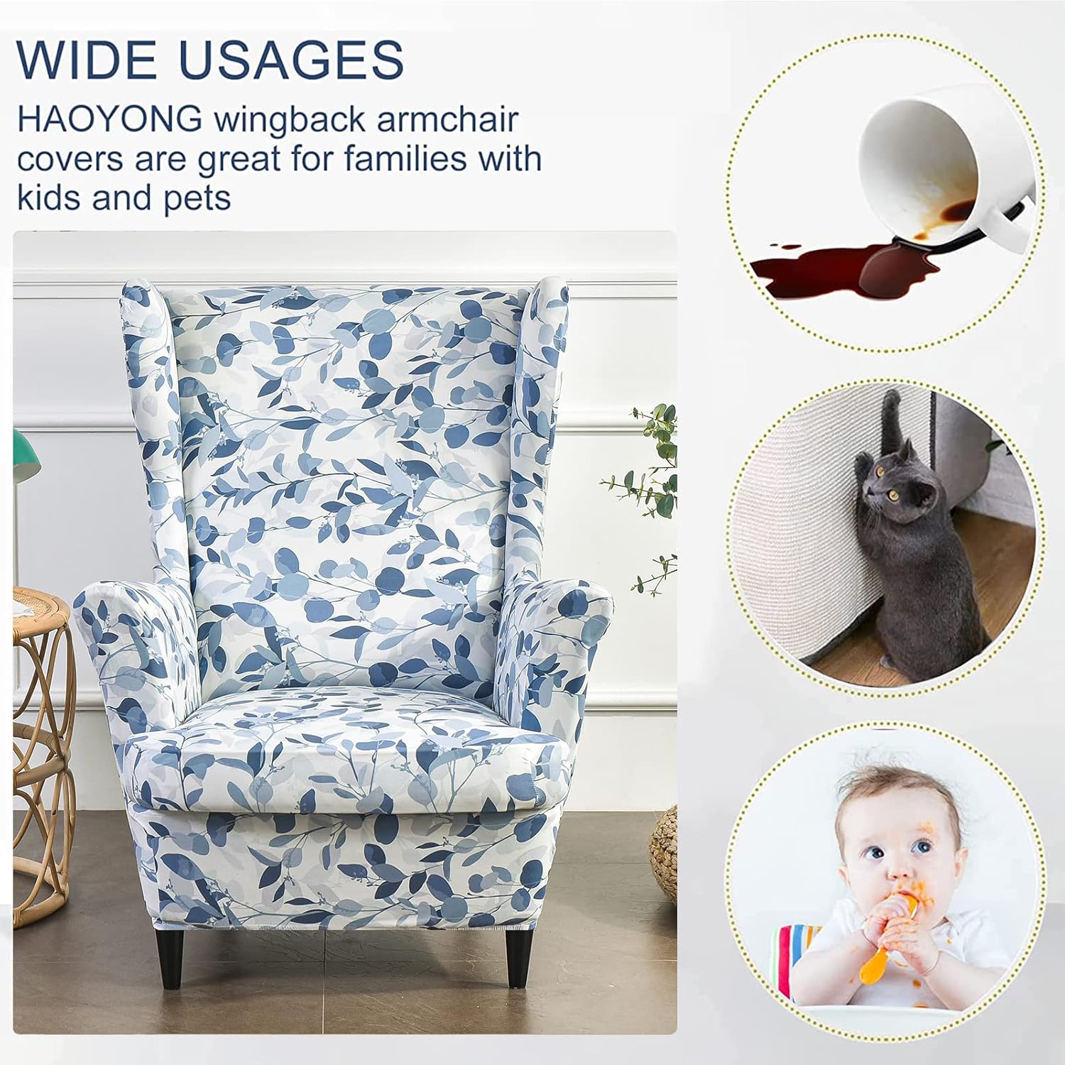 Stretch Wing Chair Cover