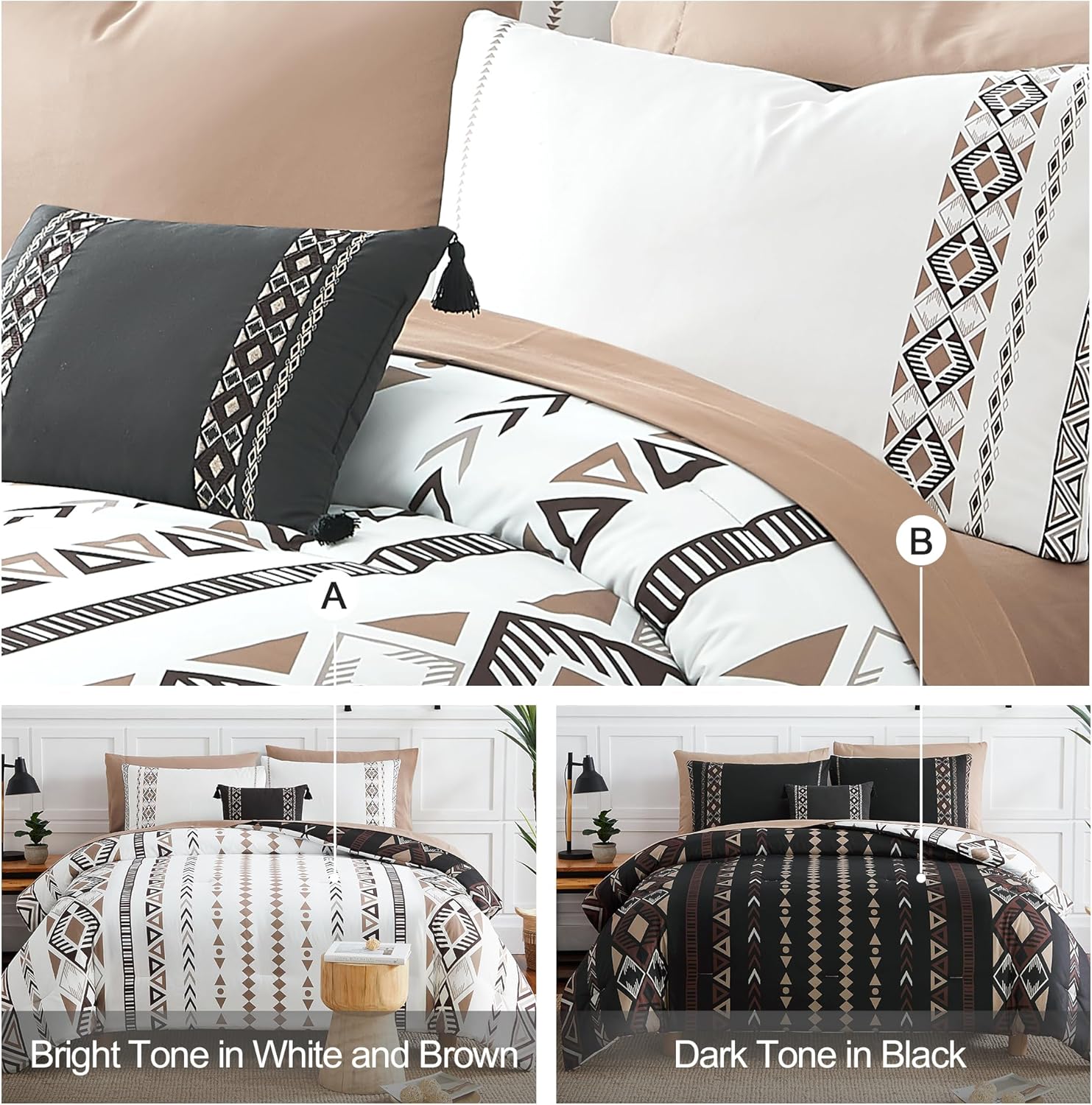 King Size Comforter Set- 7 Pieces