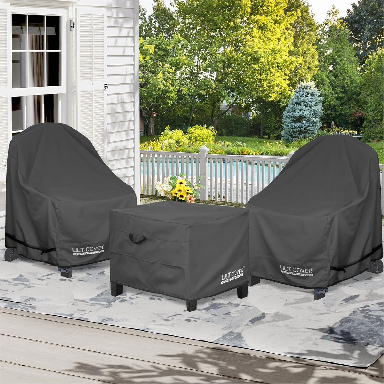 Waterproof Patio Ottoman Cover Rectangular