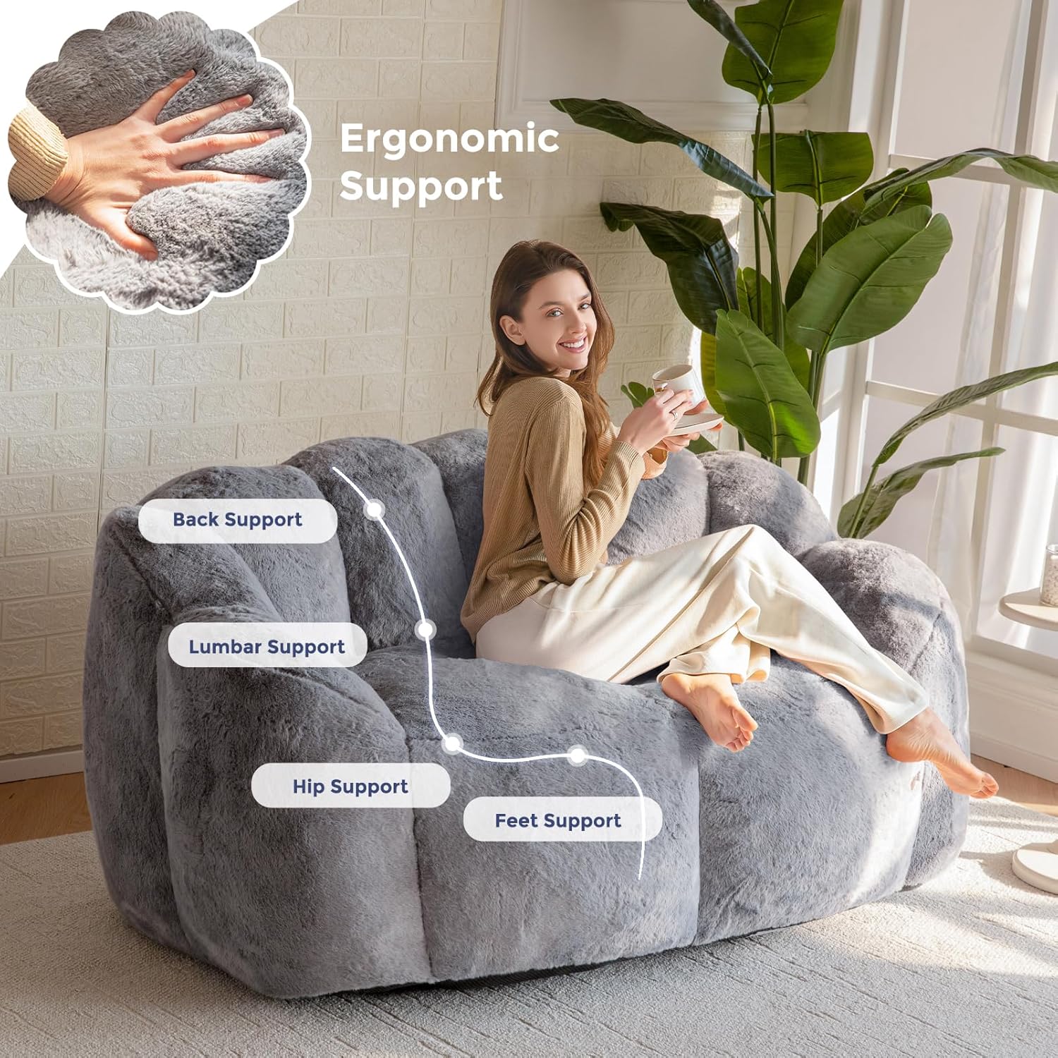 Bean Bag Chair for Adults,