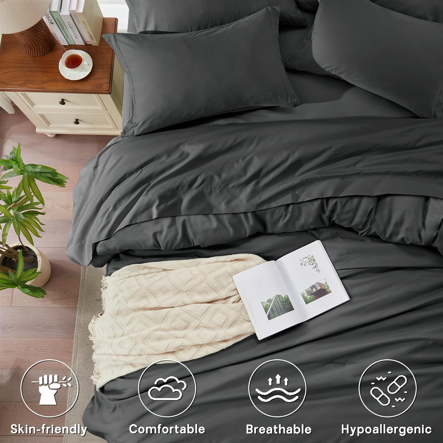 Queen Comforter Set 7 Pieces