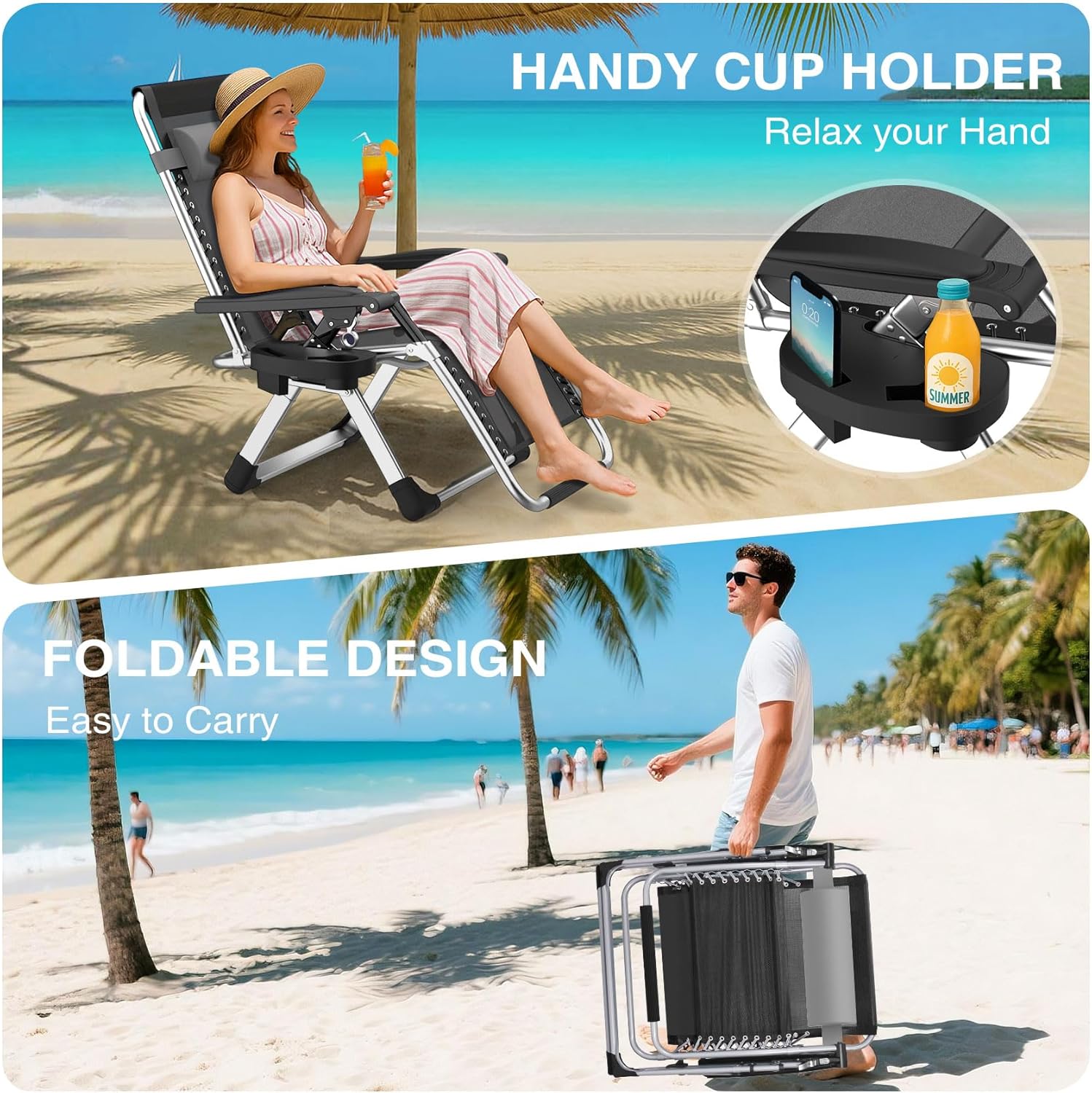 Reclining Camping Lounge Chair