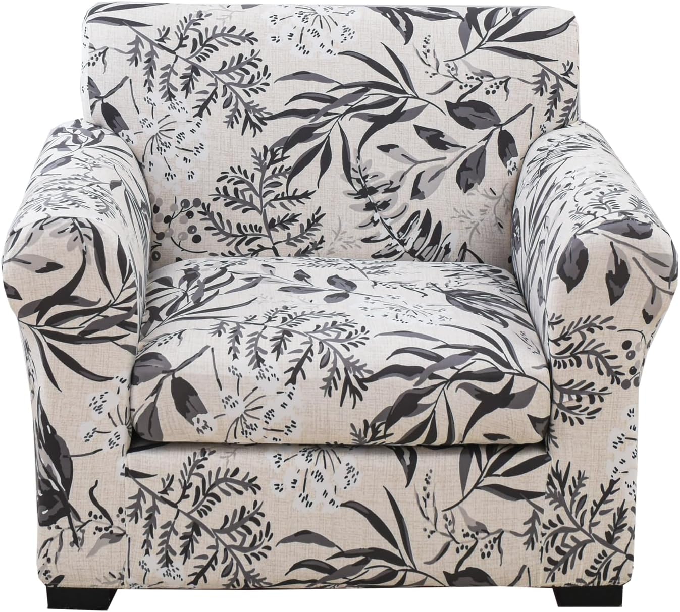 KRFOONN 2 Piece Chair Covers Printed Sofa Covers Couch Covers Washable Armchair Sofa Couch Slipcover Furniture Protector with Elastic Bottom for Living Room (Armchair, 23), Small