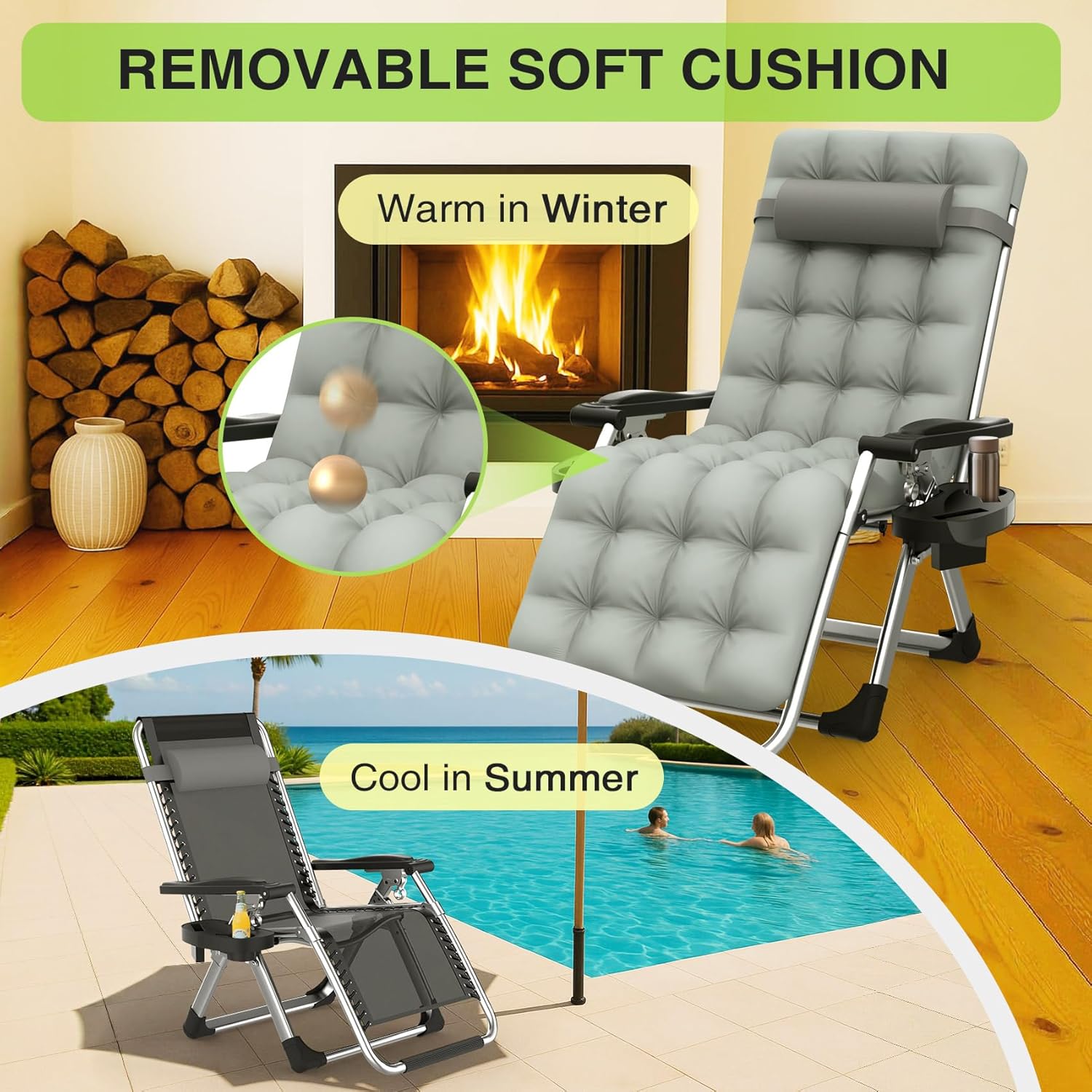 Reclining Camping Lounge Chair