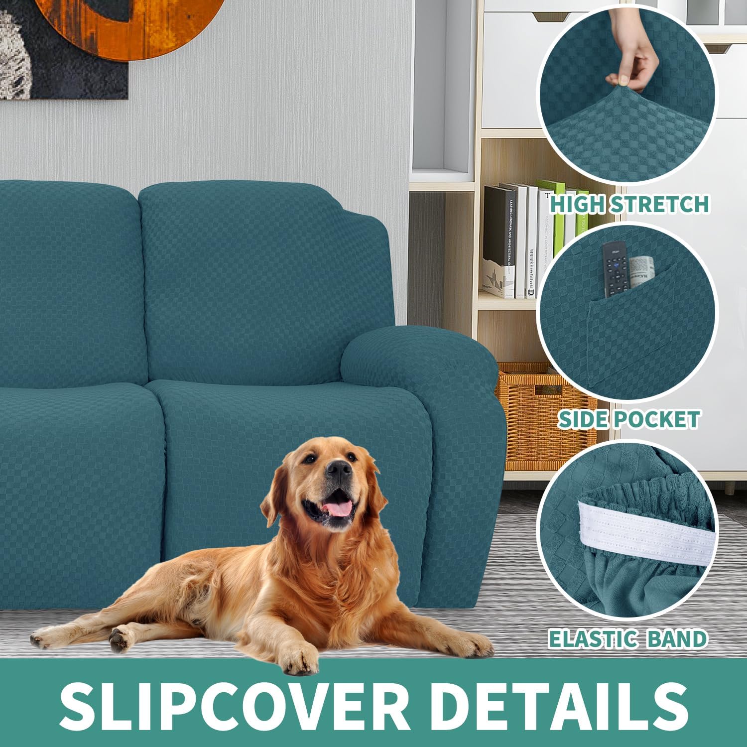 Stretch Loveseat Recliner Slipcover