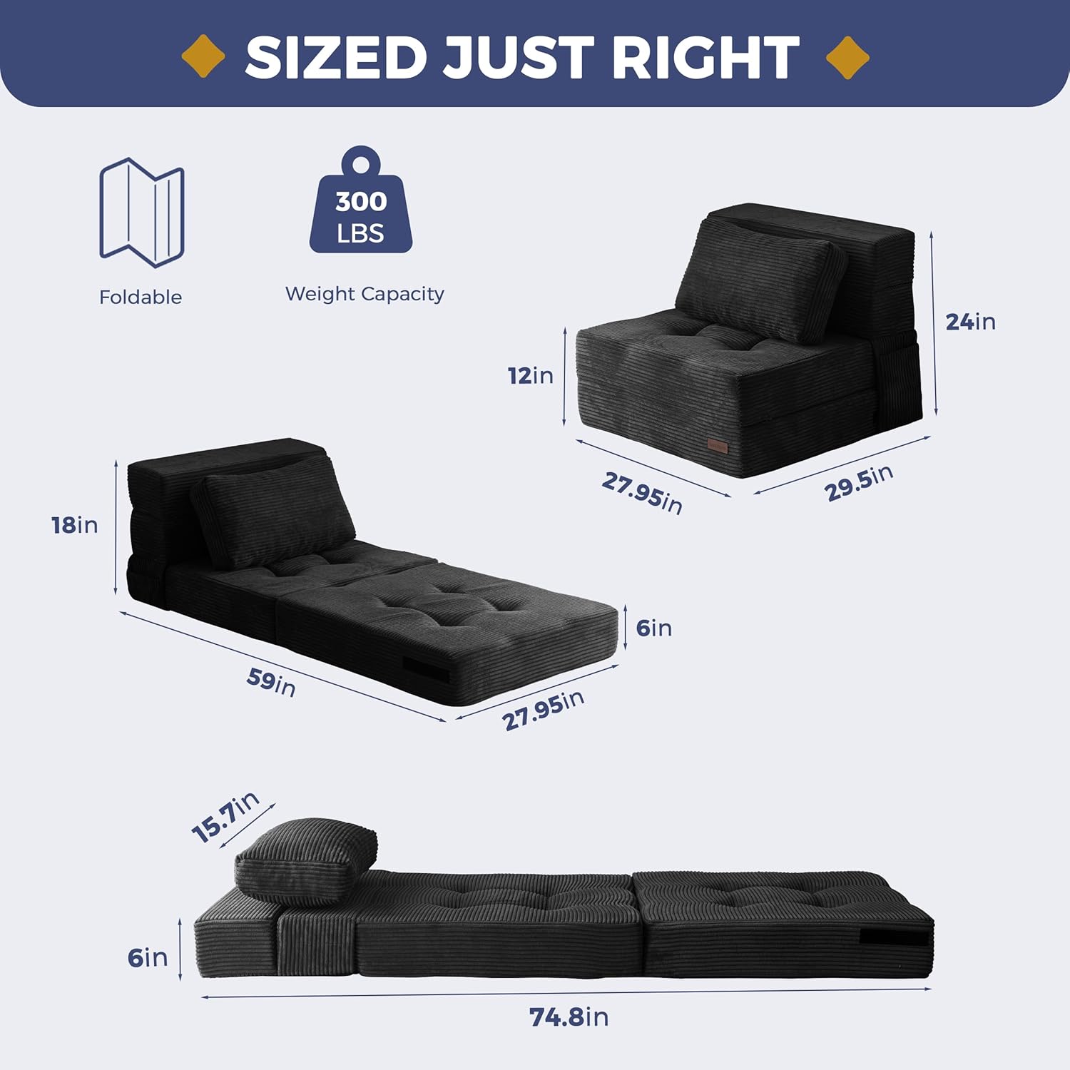 Convertible Sofa Bed