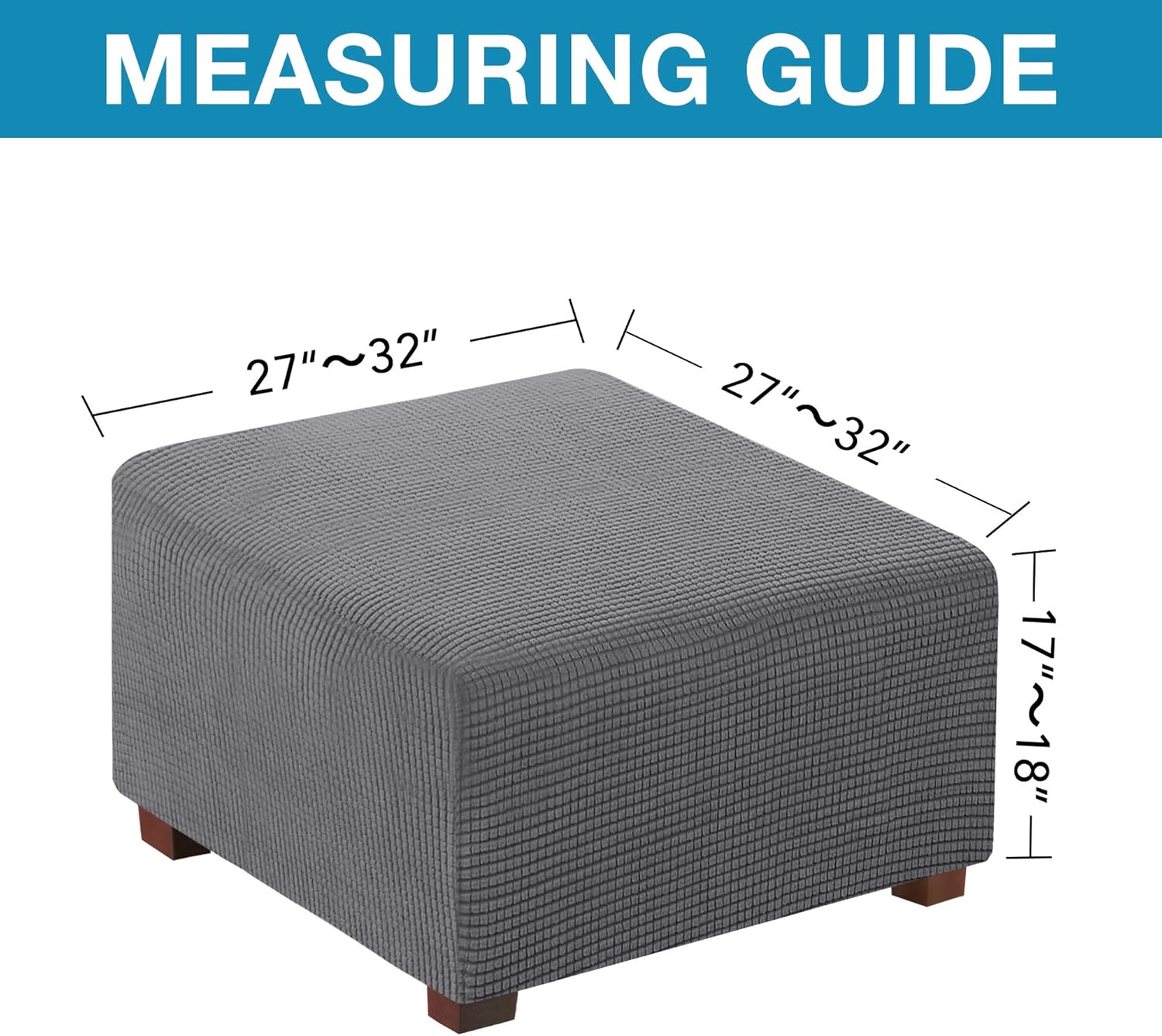 Square Ottoman Slipcovers