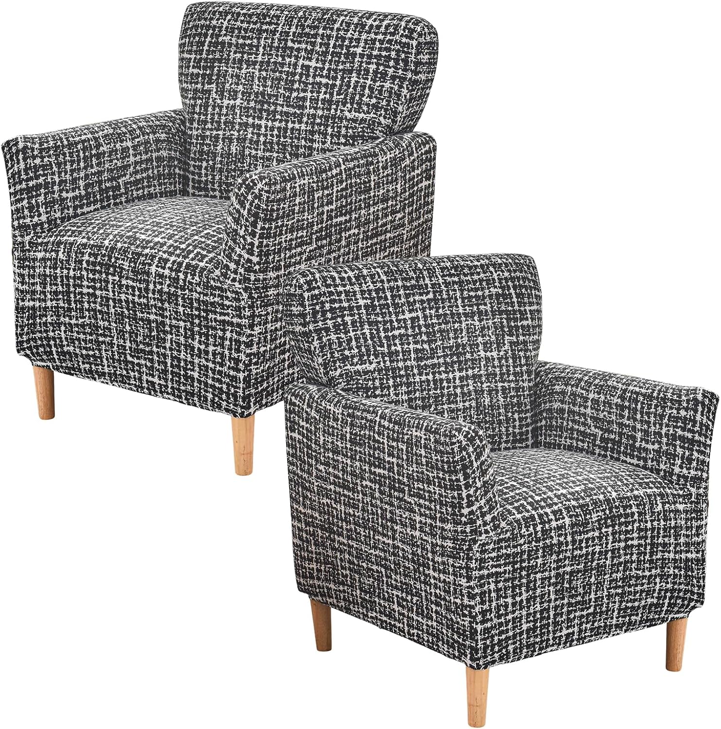 Printed Banquet Armchair Slipcovers Soft Chair Covers Armchair 1-Piece Stretch Chair Covers for Living Room Nonslip Outdoor Armchair Slipcover Kids Pets Friendly Furniture Protector,01