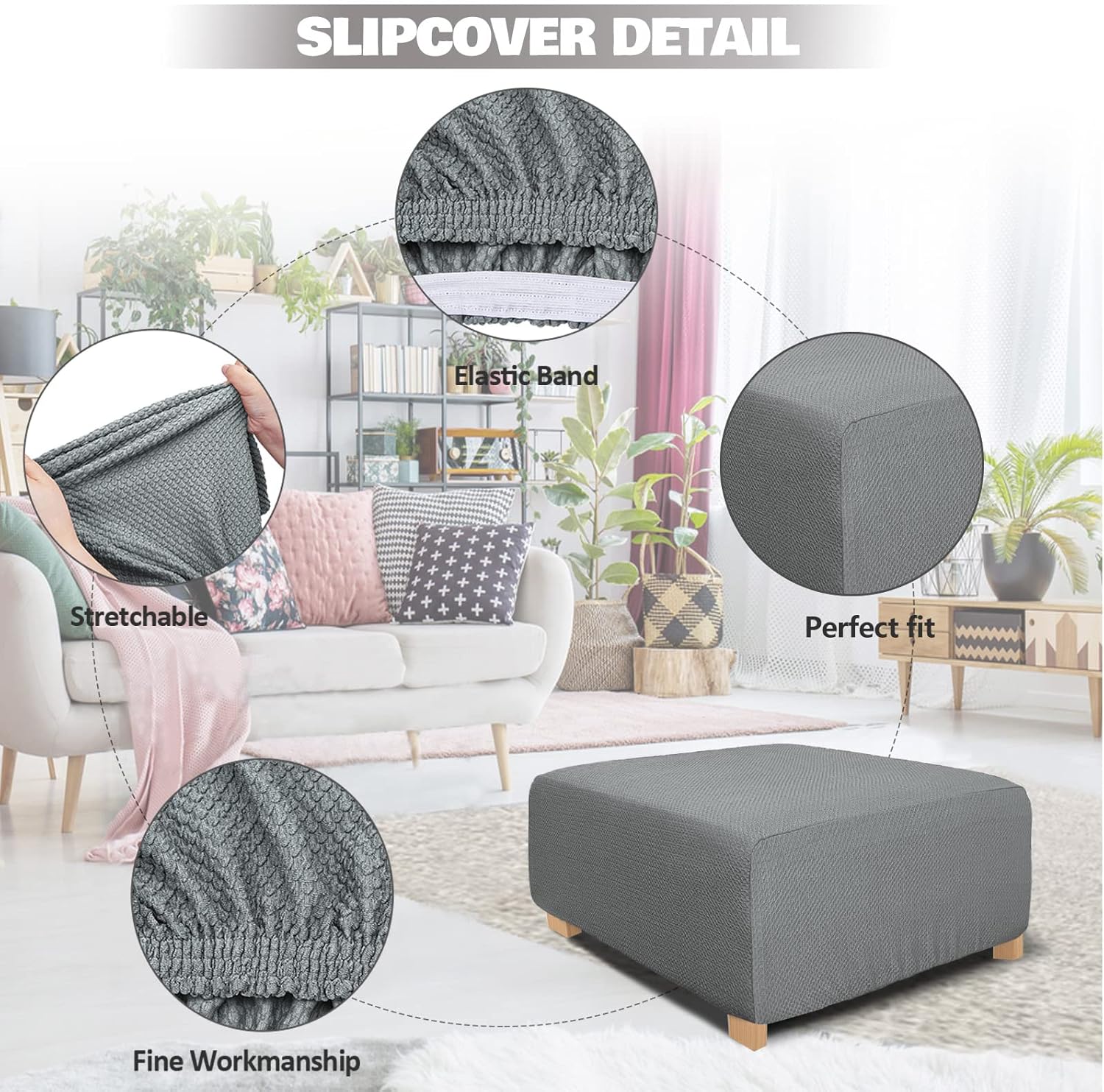 Square Ottoman Cover