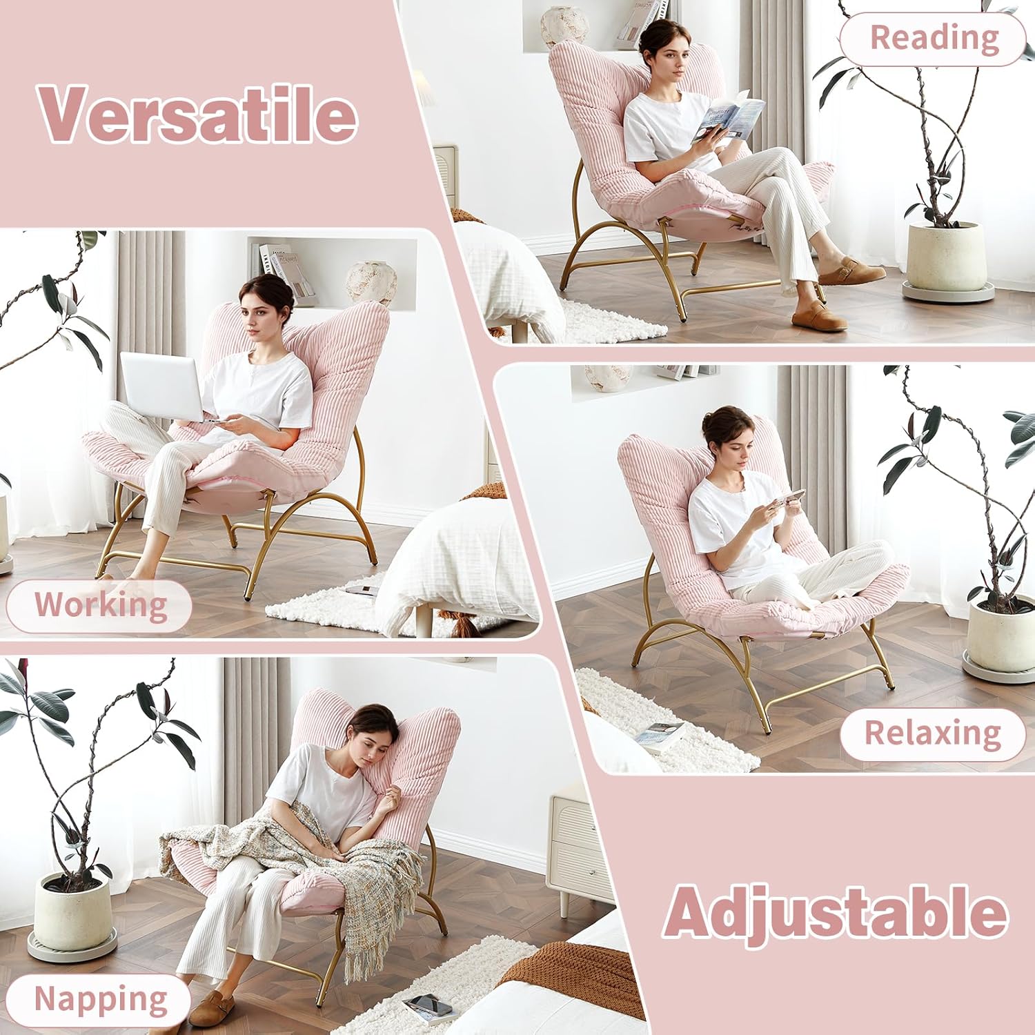 Accent Chair with Ottoman