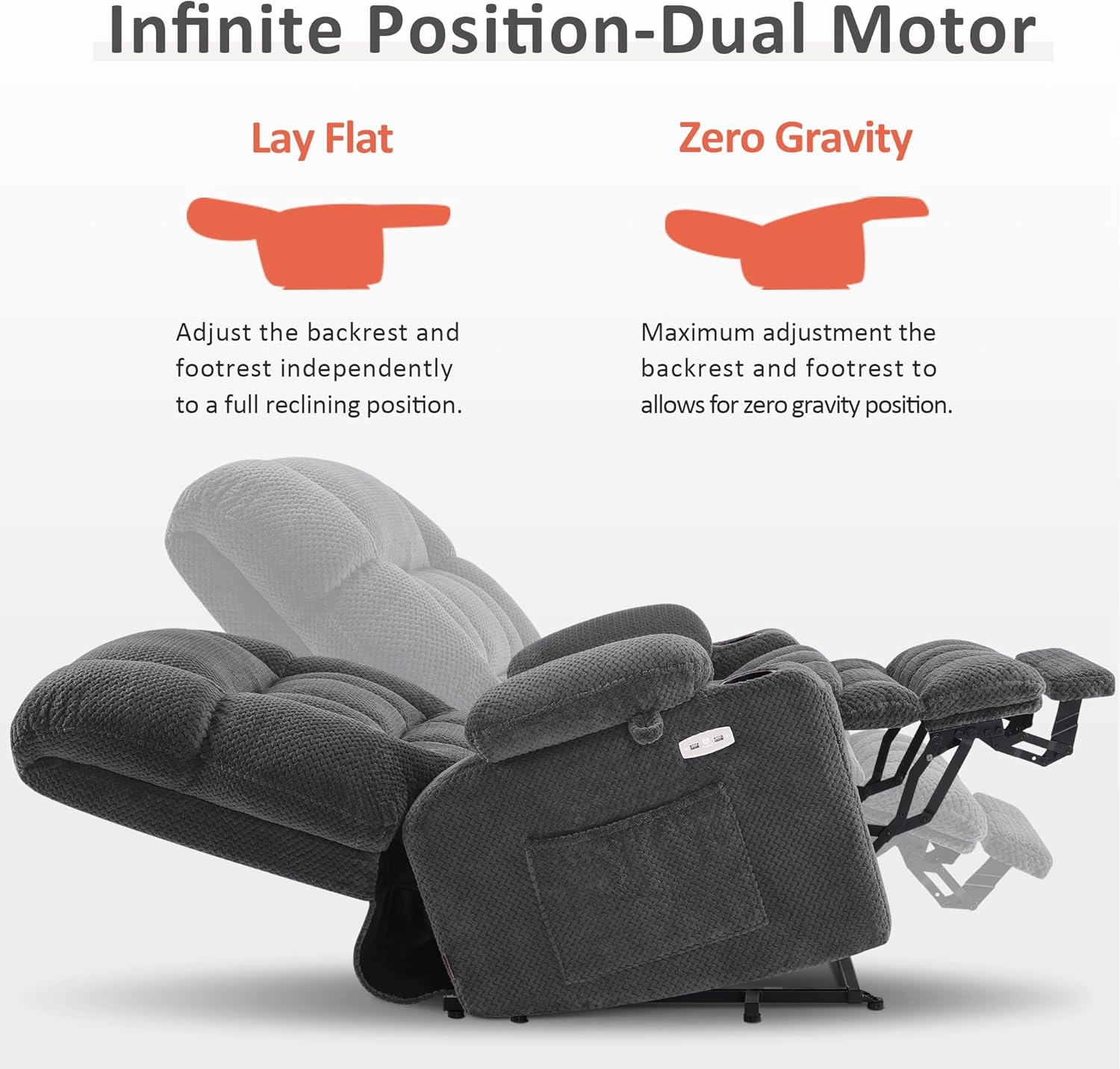 Dual Motor Large Power Lift Recliner Chair