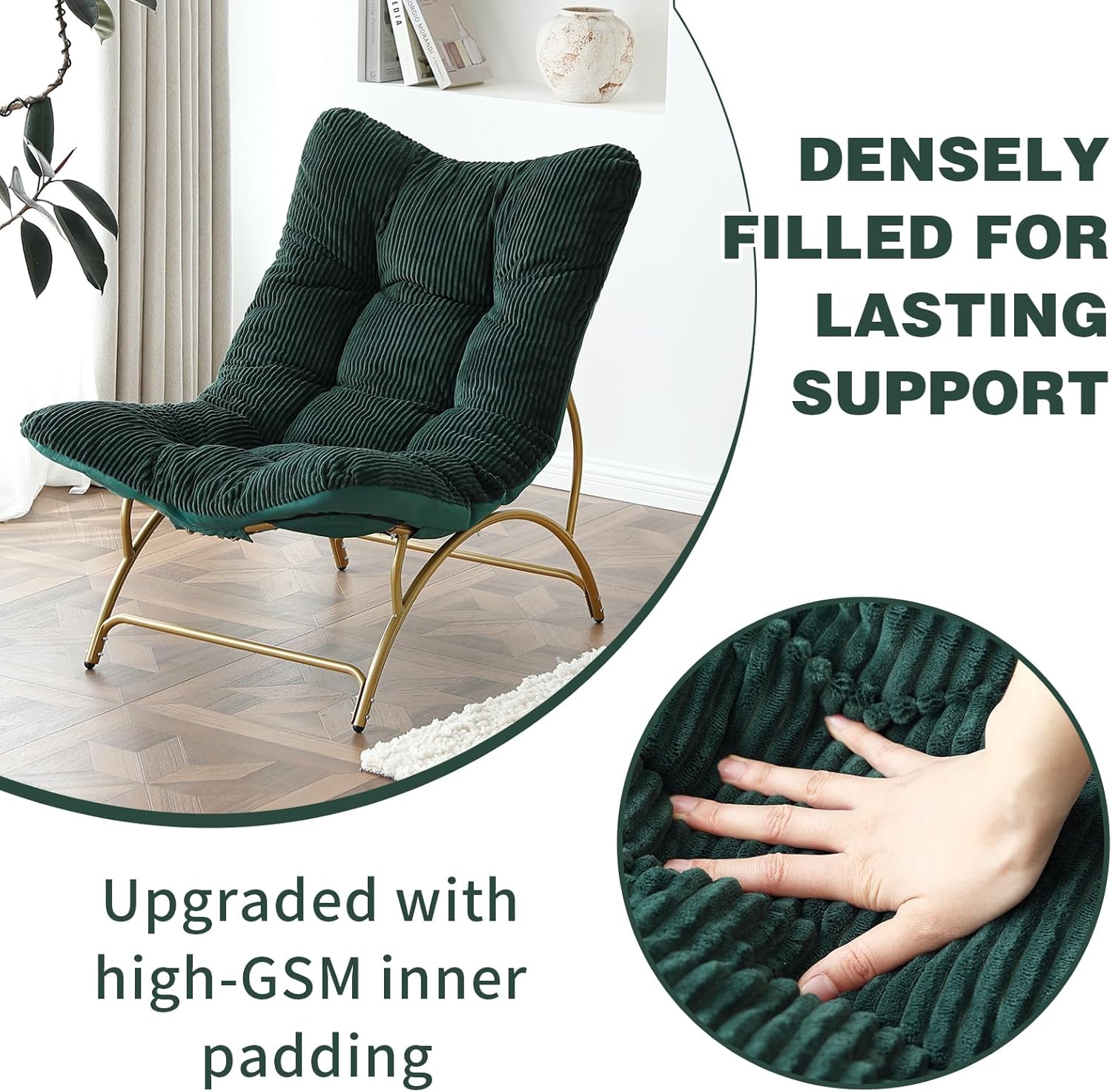 Accent Chair with Ottoman