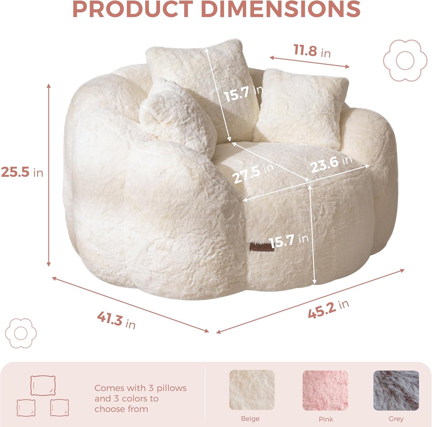 Bean Bag Chair for Adults,