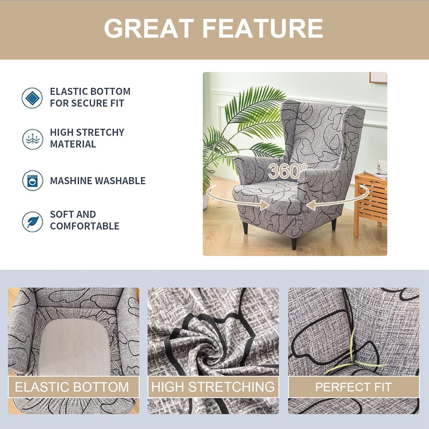 Wingback Chair Slipco