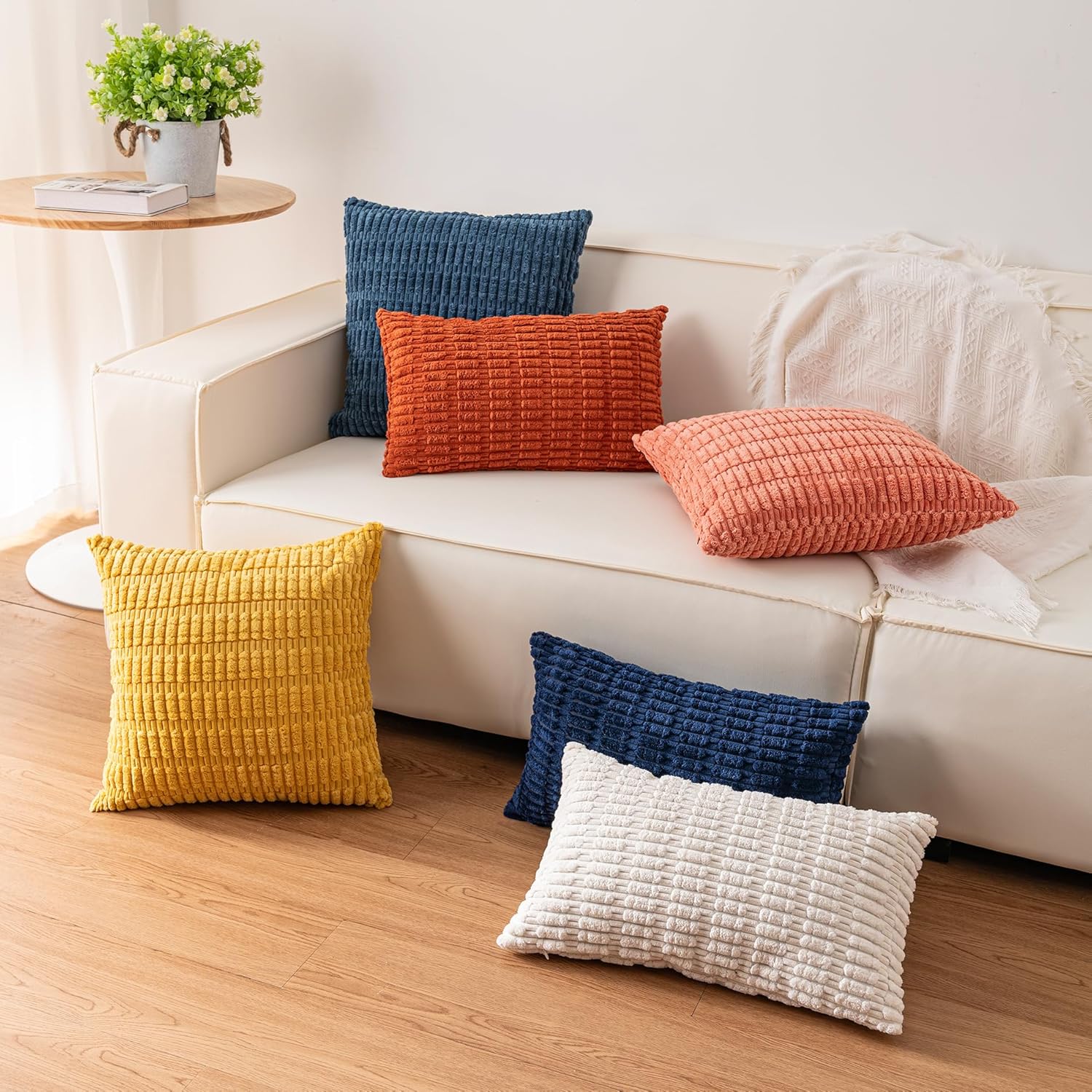 Pack of 2 C Throw Pillow Covers