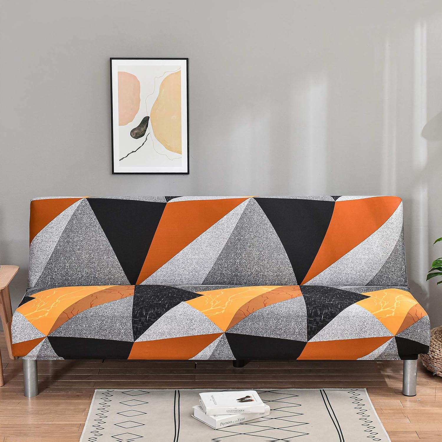 Armless Sofa Cover Futon Slipcover