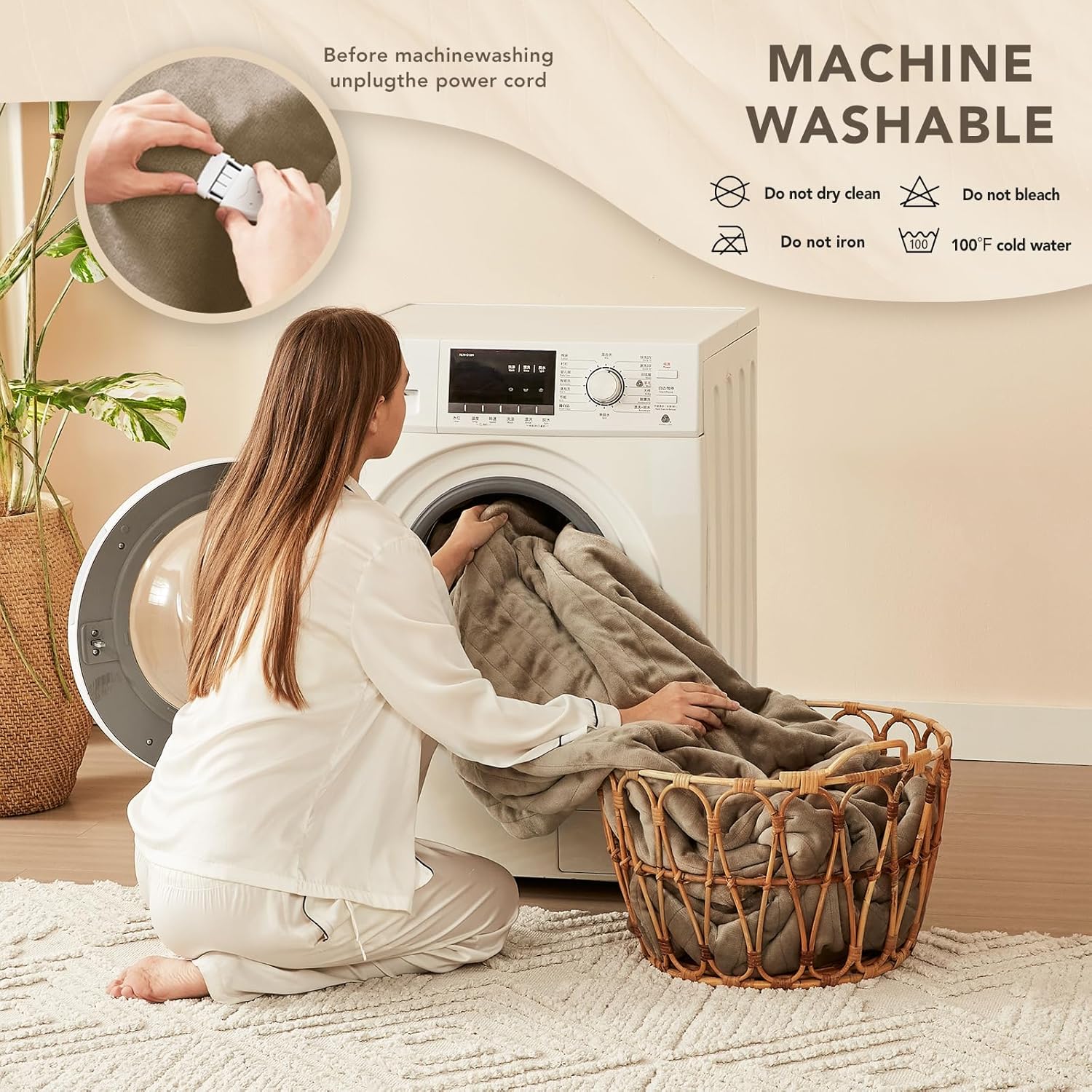 Heated Blanket Electric Throw