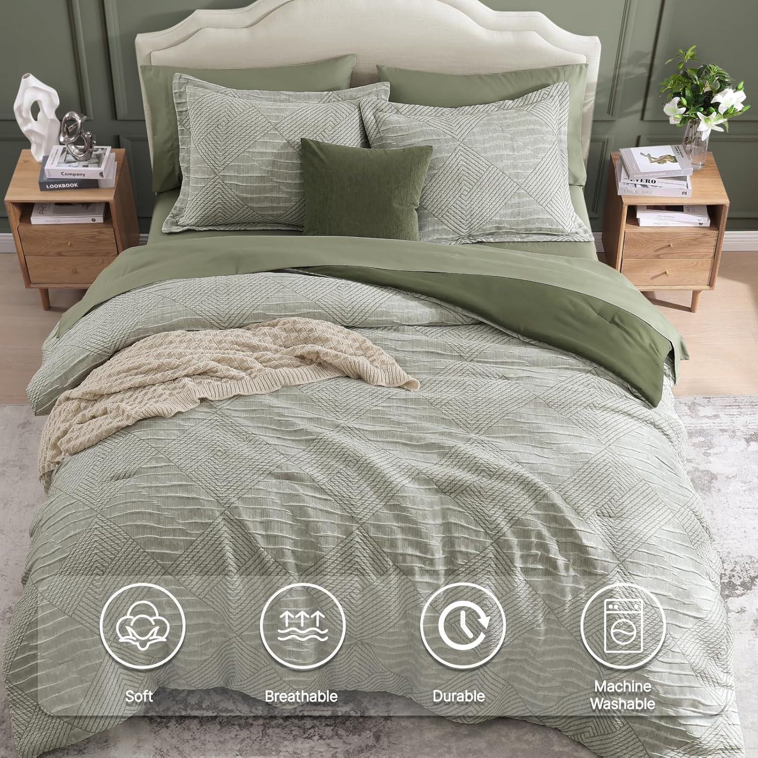 Charcoal Grey Queen Comforter Set