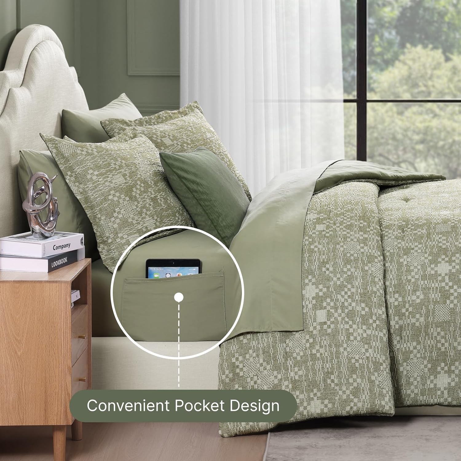 Charcoal Grey Queen Comforter Set