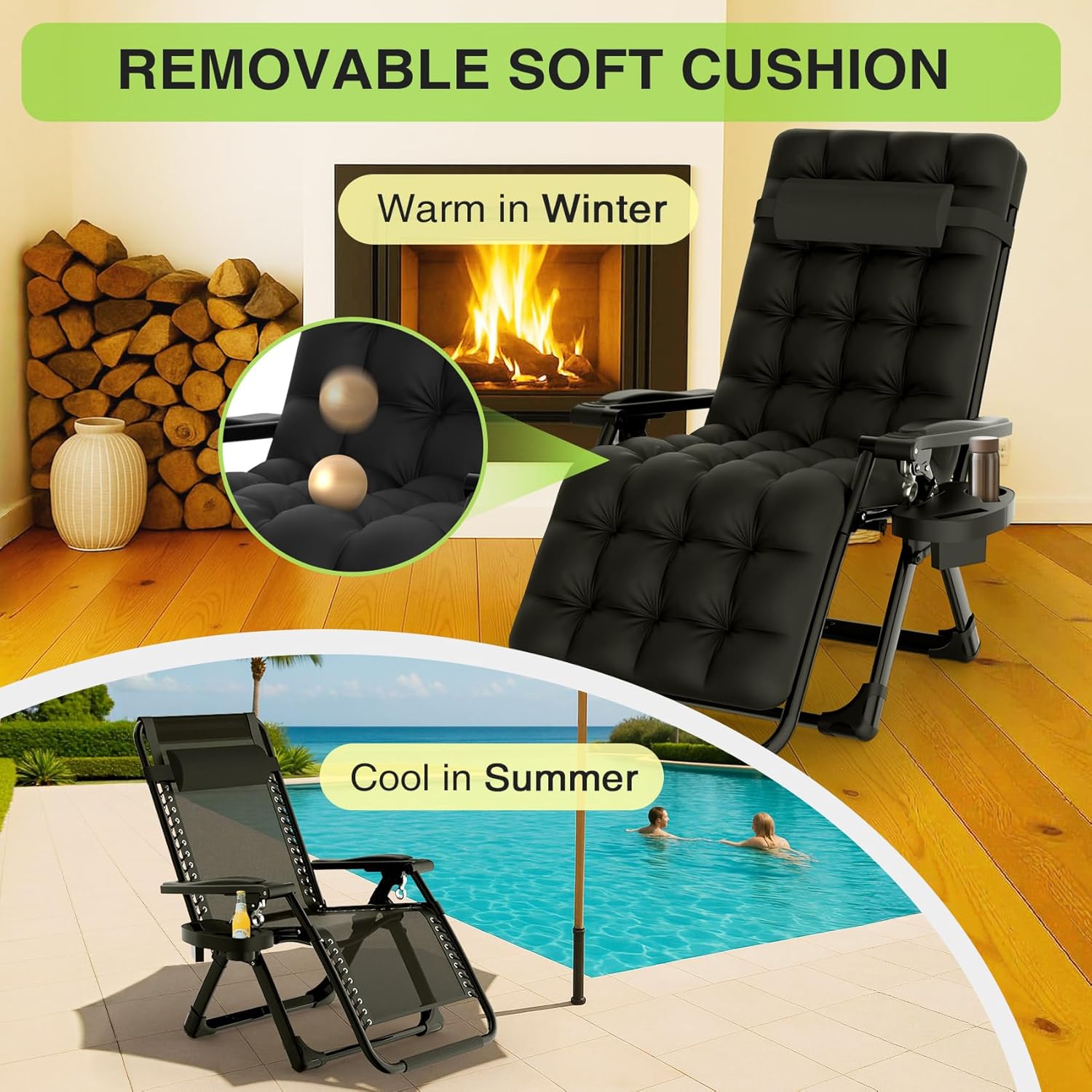 Reclining Camping Lounge Chair