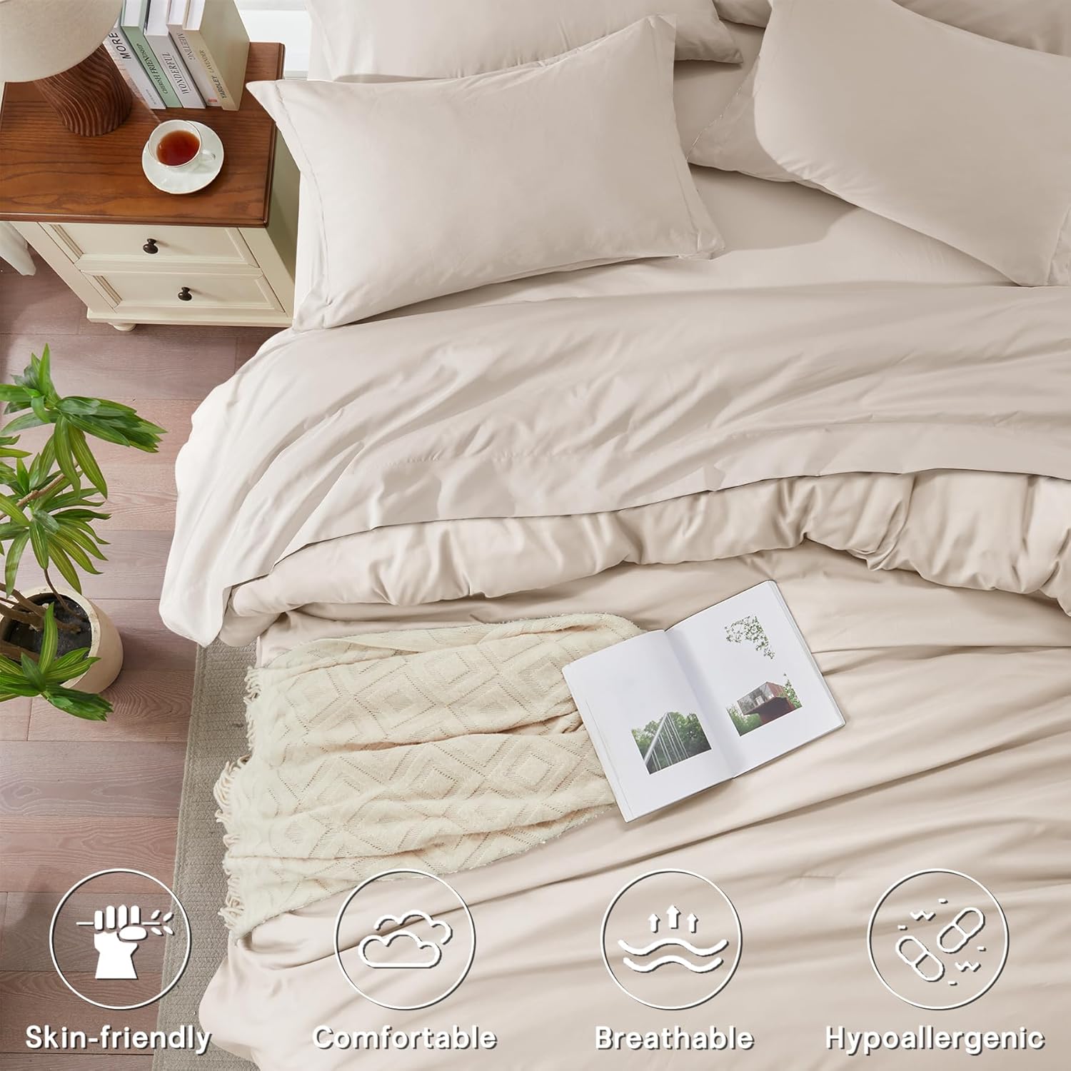 Queen Comforter Set 7 Pieces