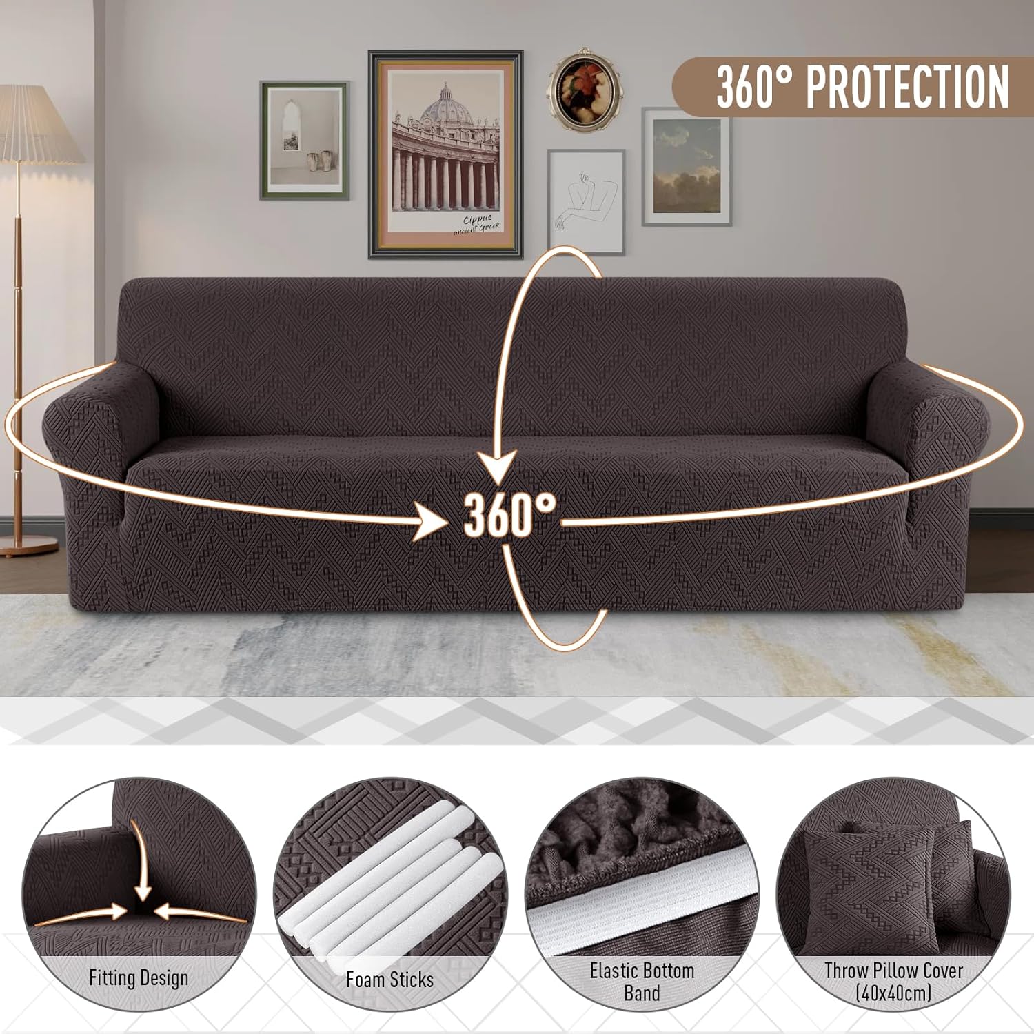 Stretch Sofa Cover 1 Piece Couch Covers