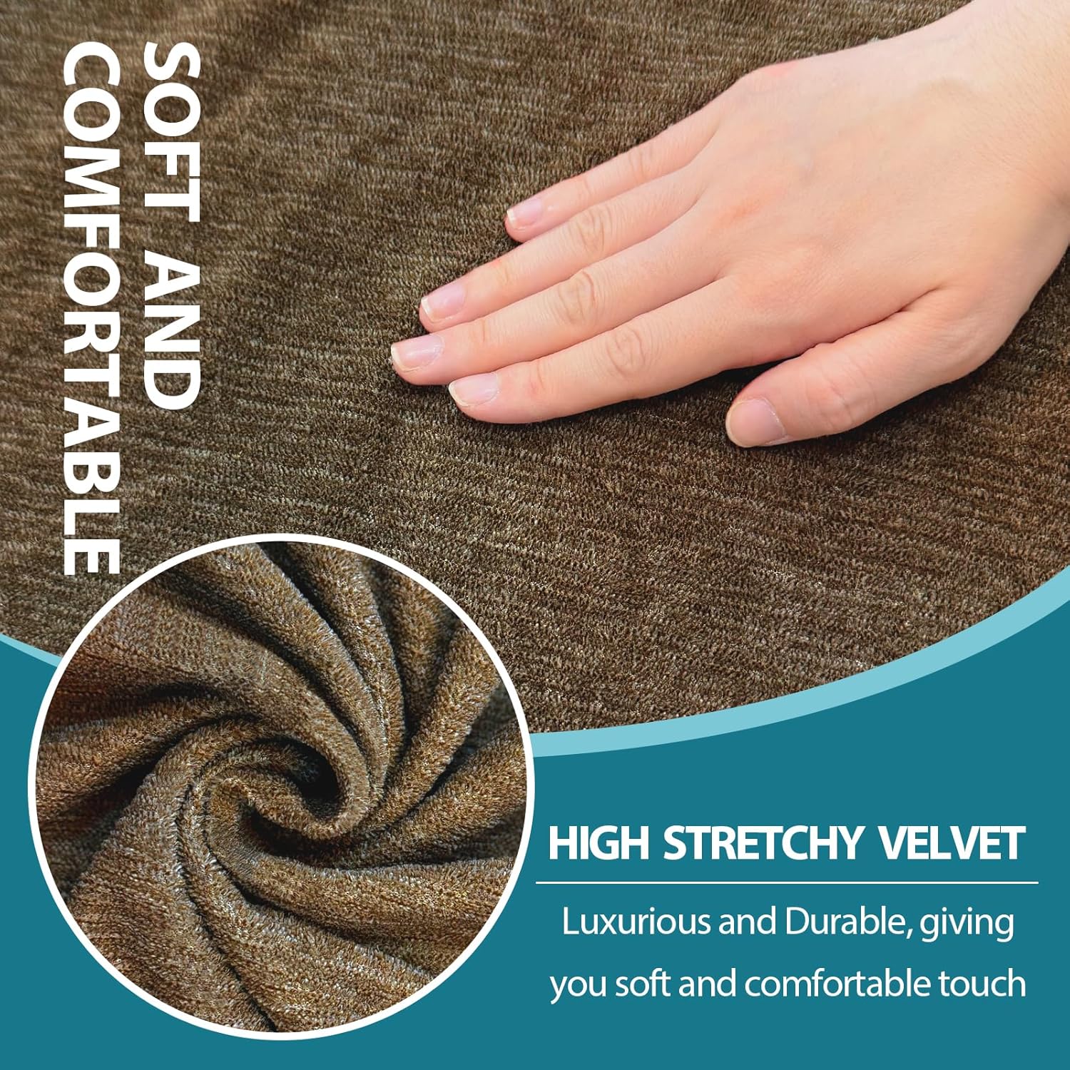 2 Pieces T Cushion Chair Covers