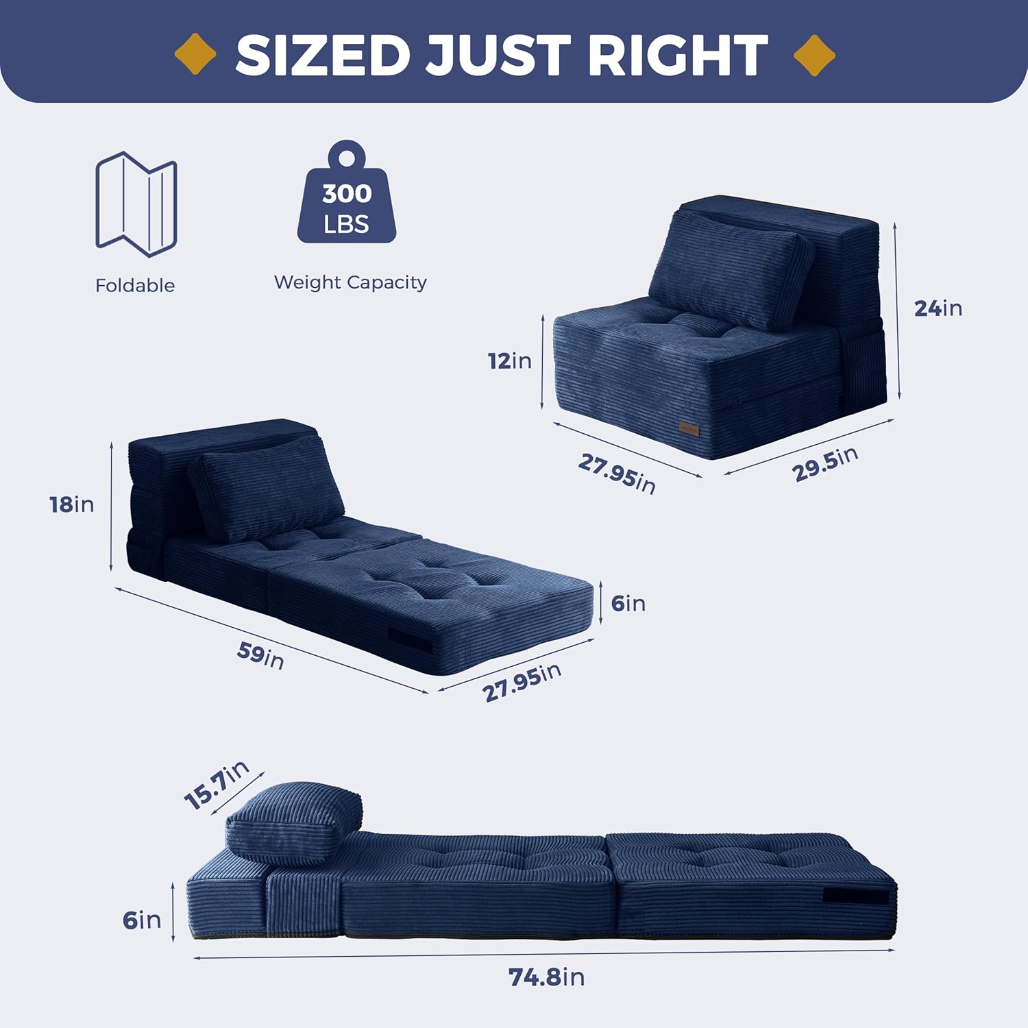 Convertible Sofa Bed
