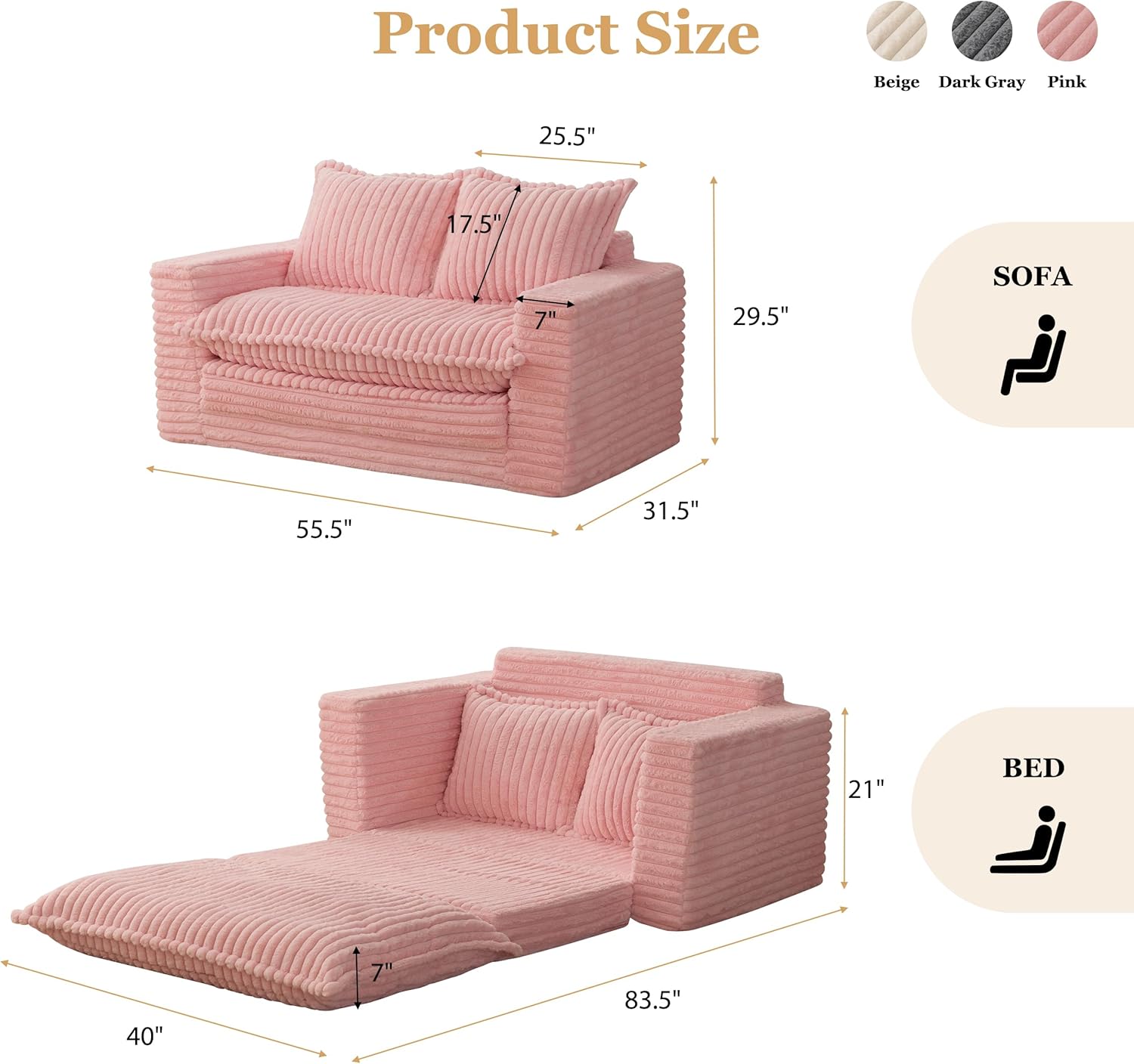 Loveseat Sleeper Sofa