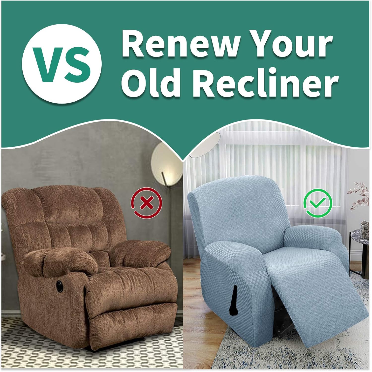 Stretch Loveseat Recliner Slipcover