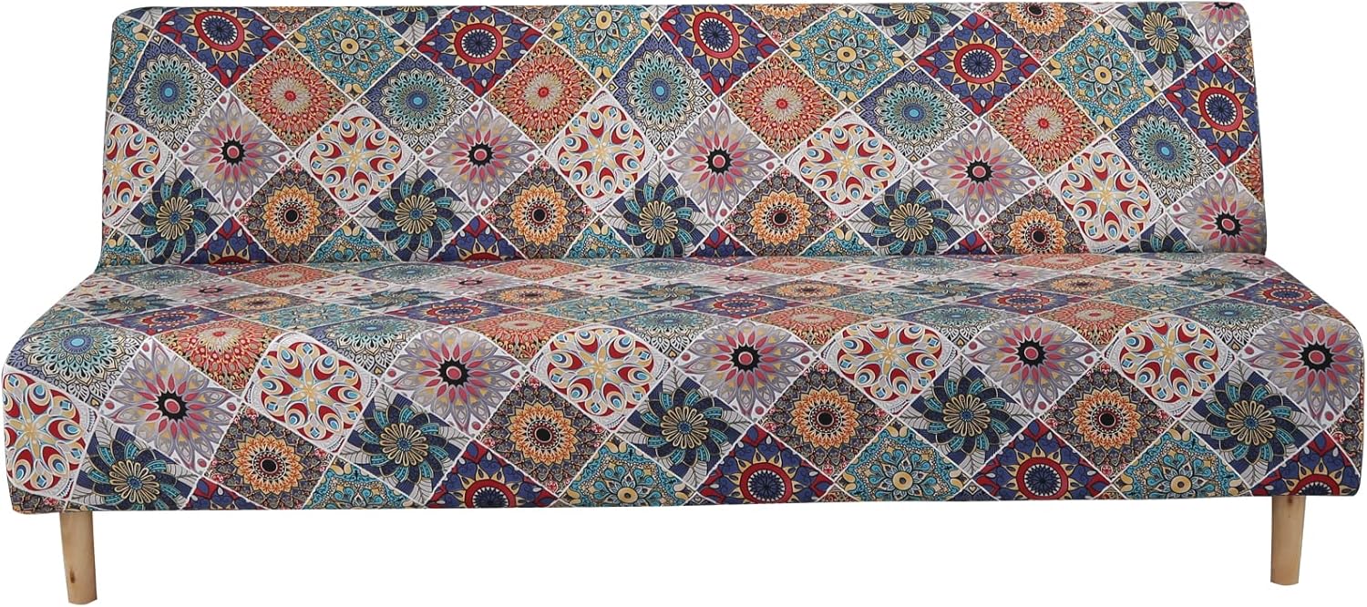 Armless Sofa Cover Futon Slipcover