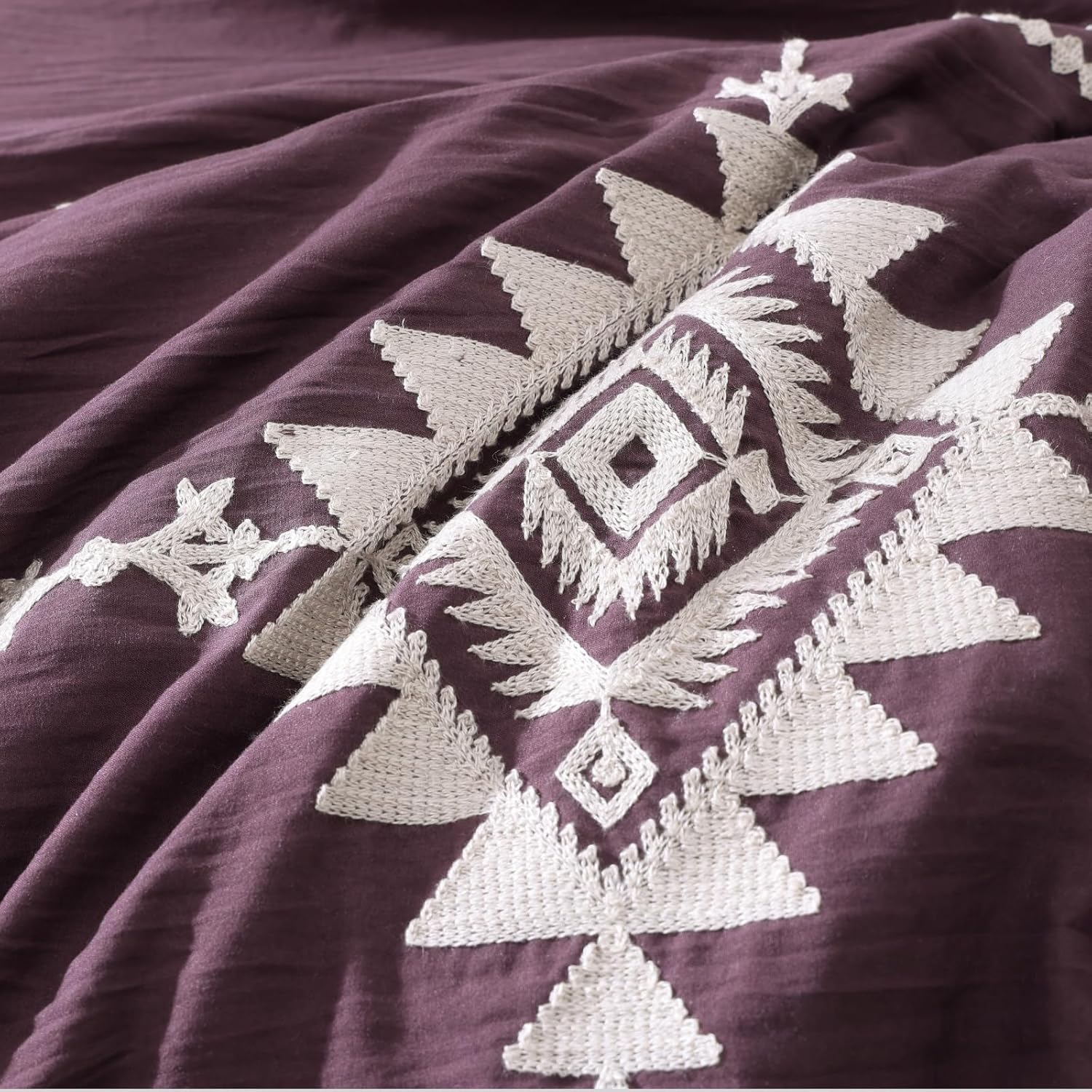 Olive Green Embroidery Comforters Set Queen Size