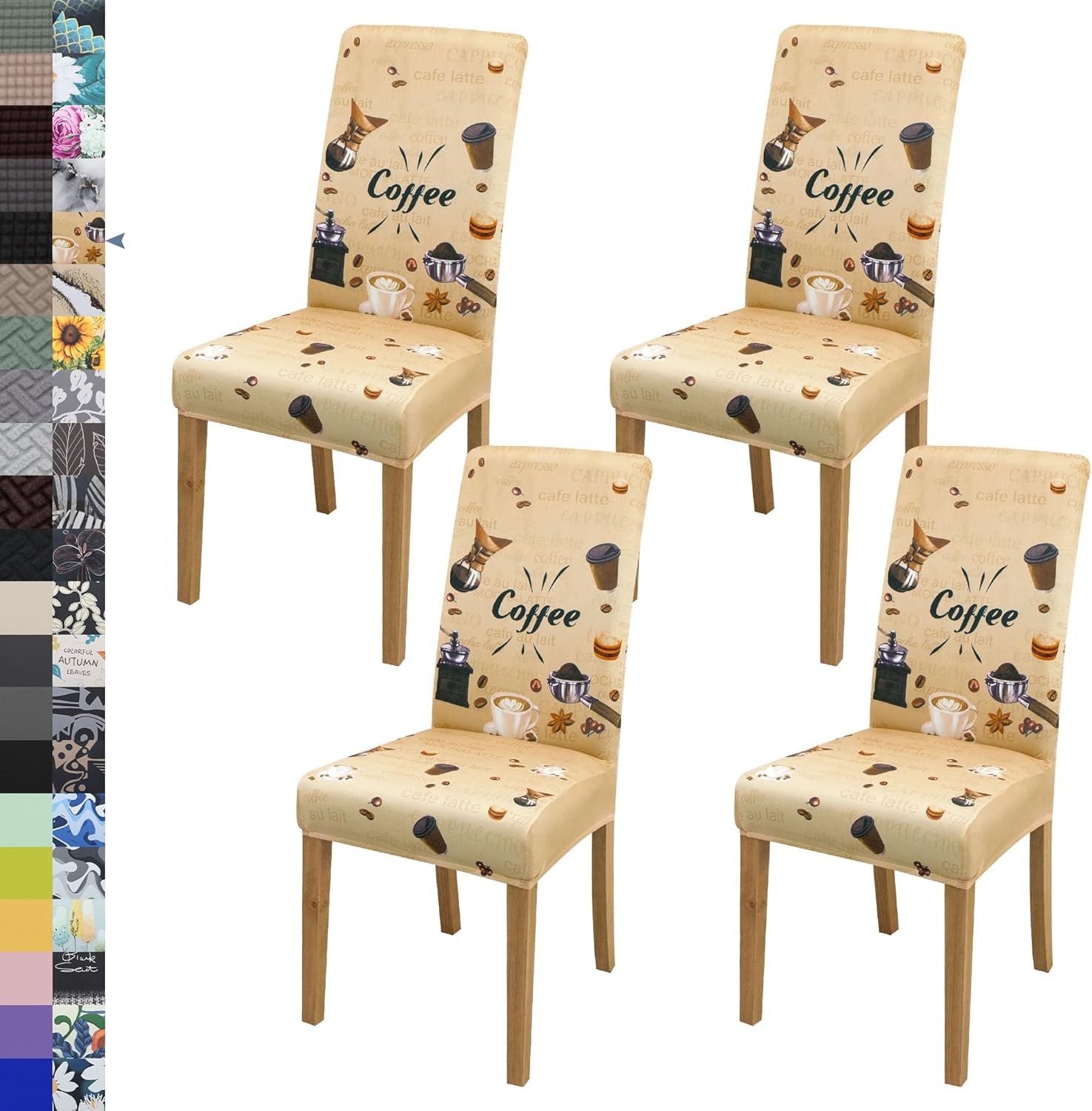 Dining Chair Cover,Dining Room Chair Covers Set of 6,Stretch Kitchen Chair Cover,Washable Dining Chair Cover,Parsons Chair Slipcovers Protective,for Home,Restaurant,Banquet(Gray)