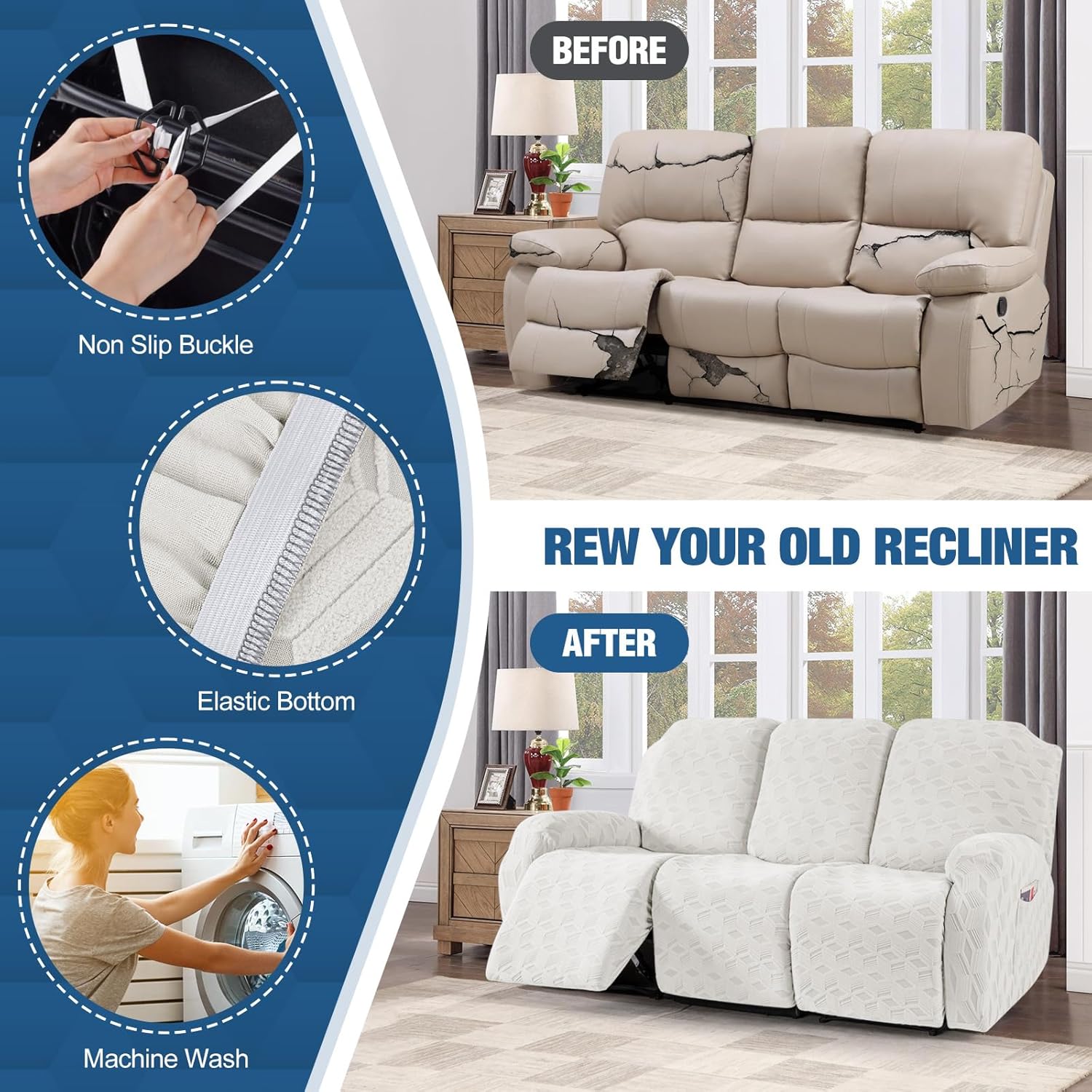 Recliner Sofa Covers Stretch Reclining Couch Cover