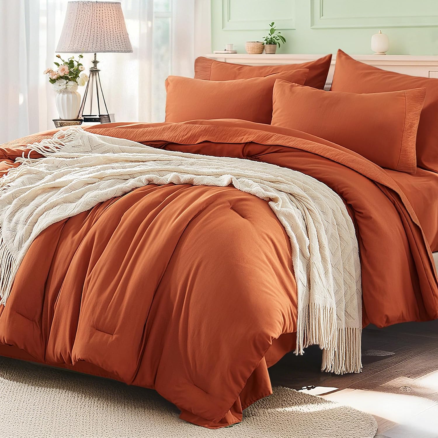 Queen Comforter Set 7 Pieces