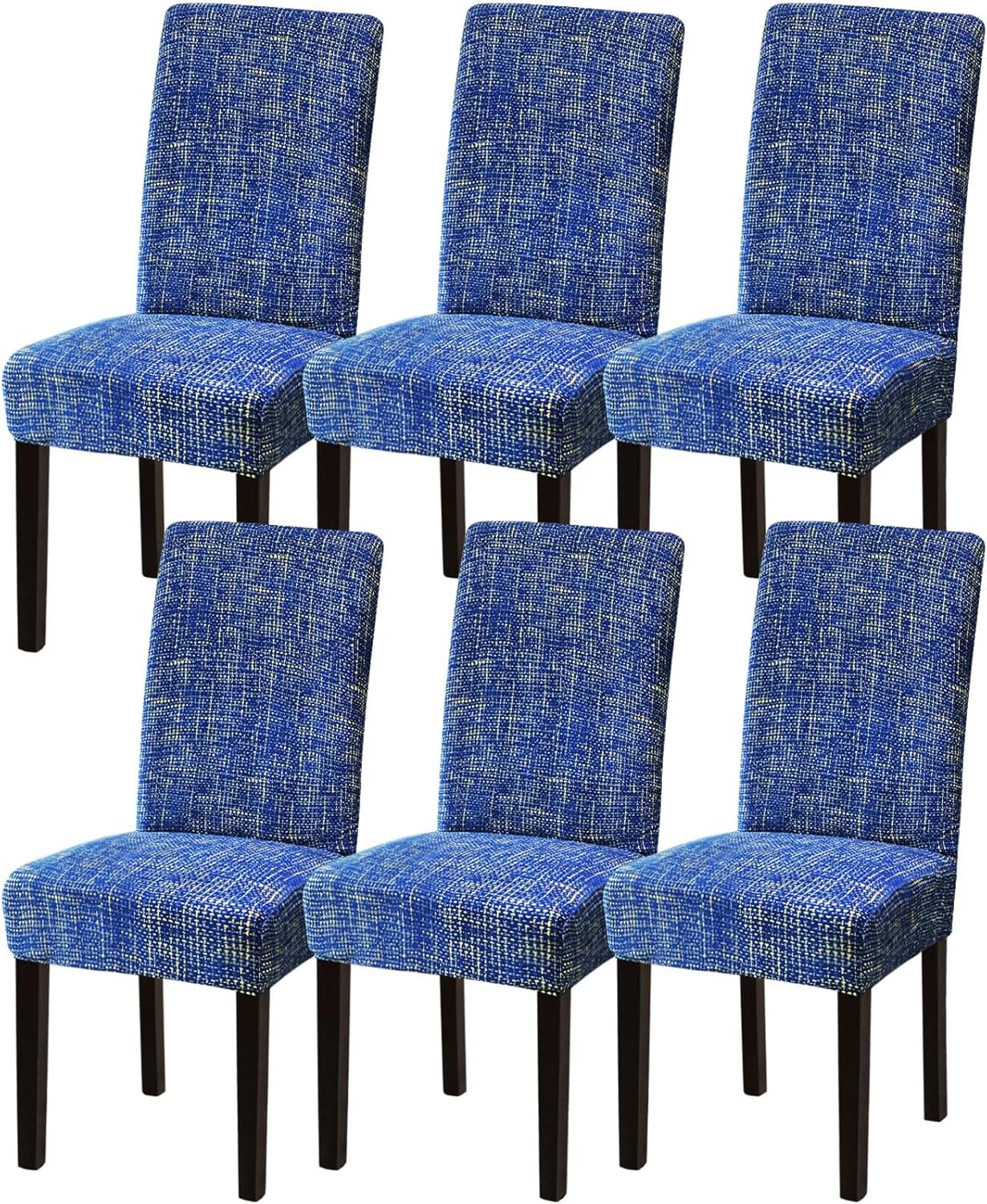 Sufdari Dining Chair Covers,Kitchen Cover,Parsons Slipcover,Spandex Protectors for Room Stretch Chairs Cover Set of 4 -Gray