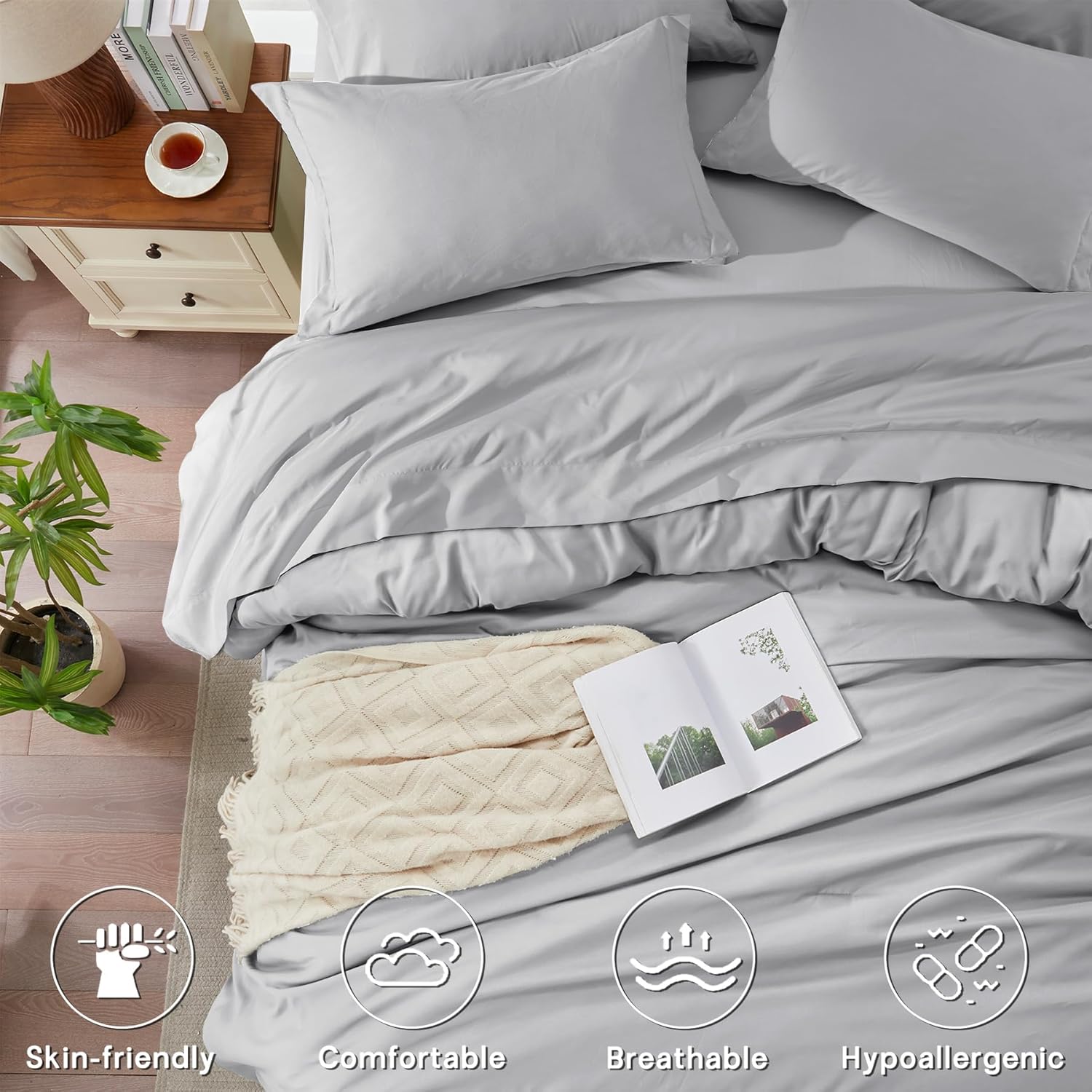 Queen Comforter Set 7 Pieces