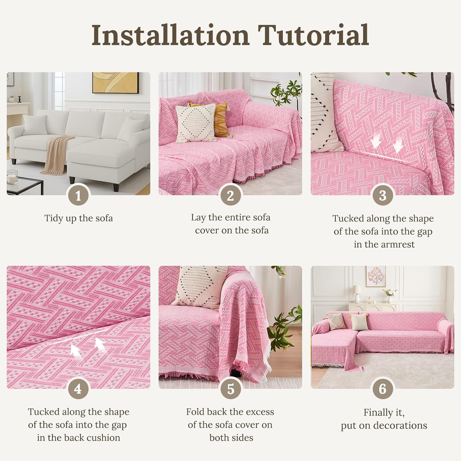 Couch Covers 2 Pieces L Shaped Sofa Cover