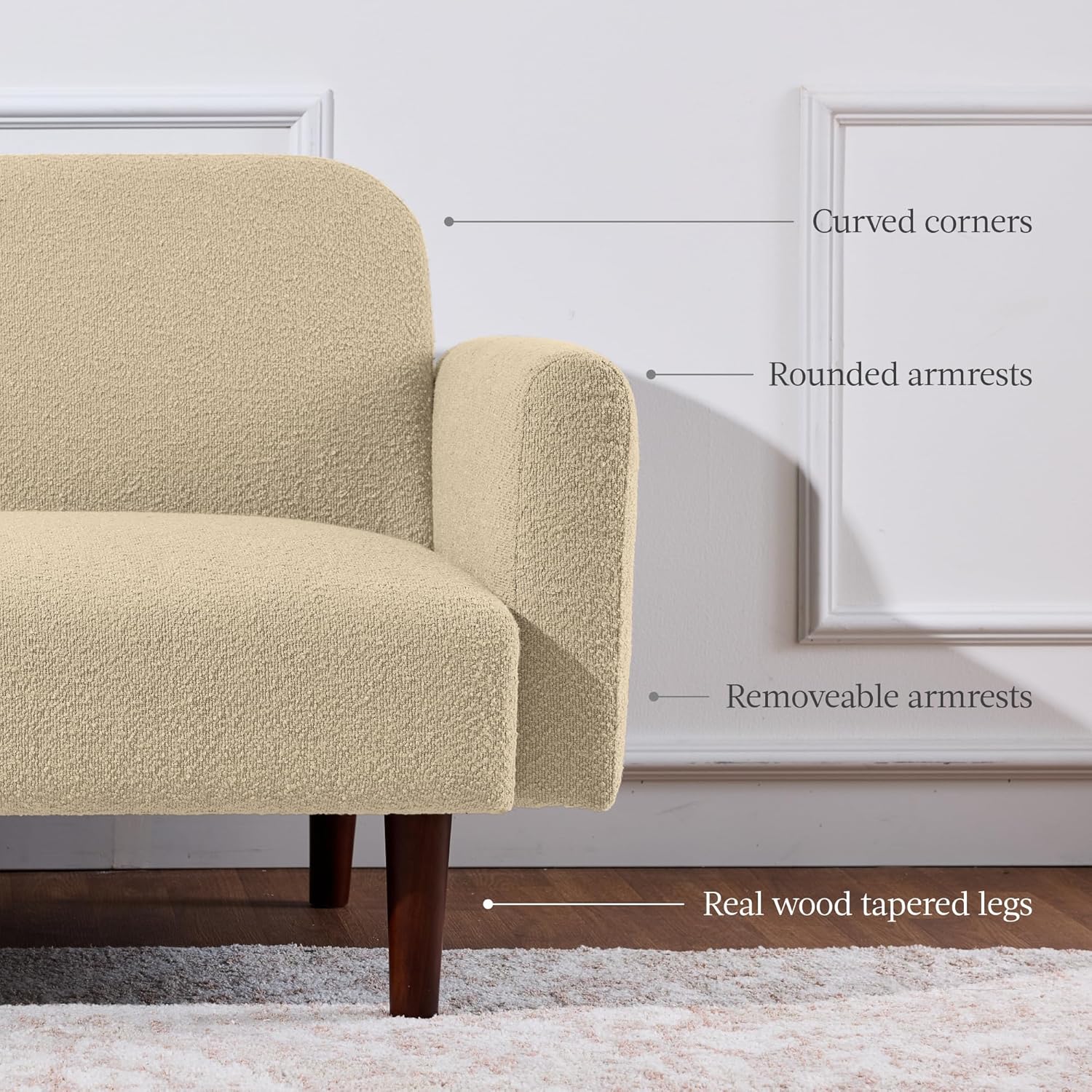 Velvet Loveseat Sofa