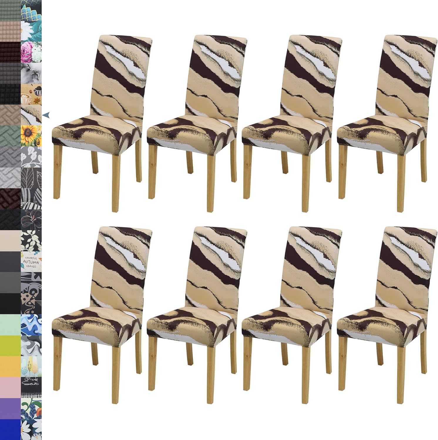 Dining Chair Cover,Dining Room Chair Covers Set of 6,Stretch Kitchen Chair Cover,Washable Dining Chair Cover,Parsons Chair Slipcovers Protective,for Home,Restaurant,Banquet(Gray)