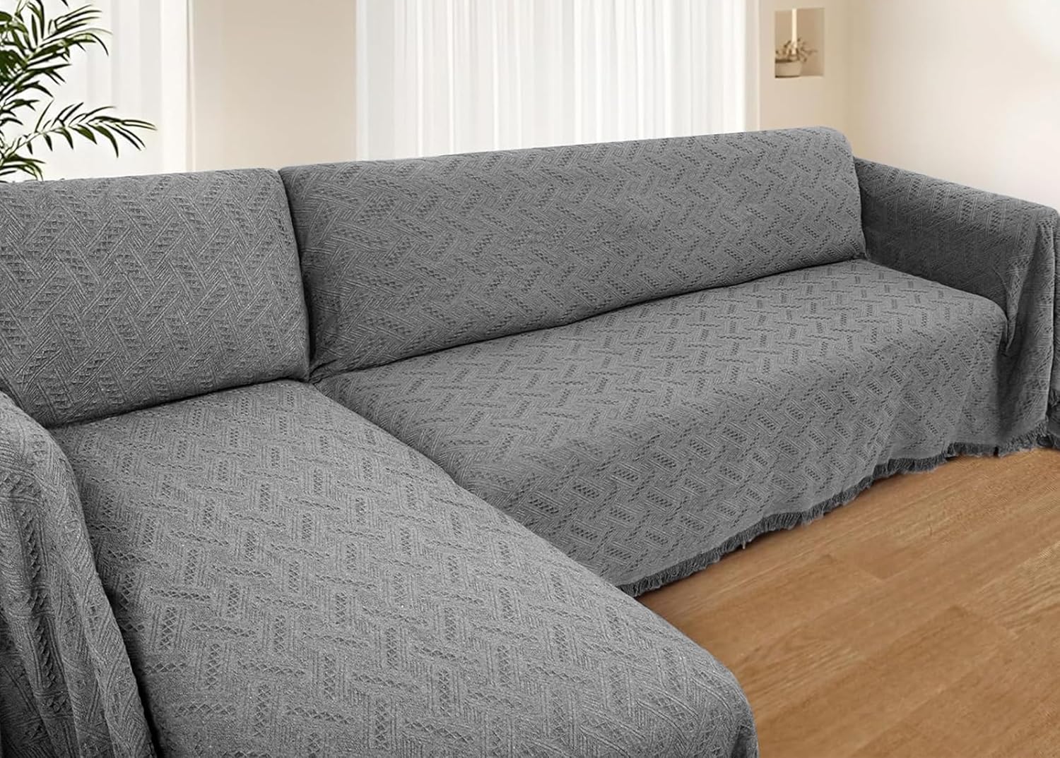 Couch Covers 2 Pieces L Shaped Sofa Cover