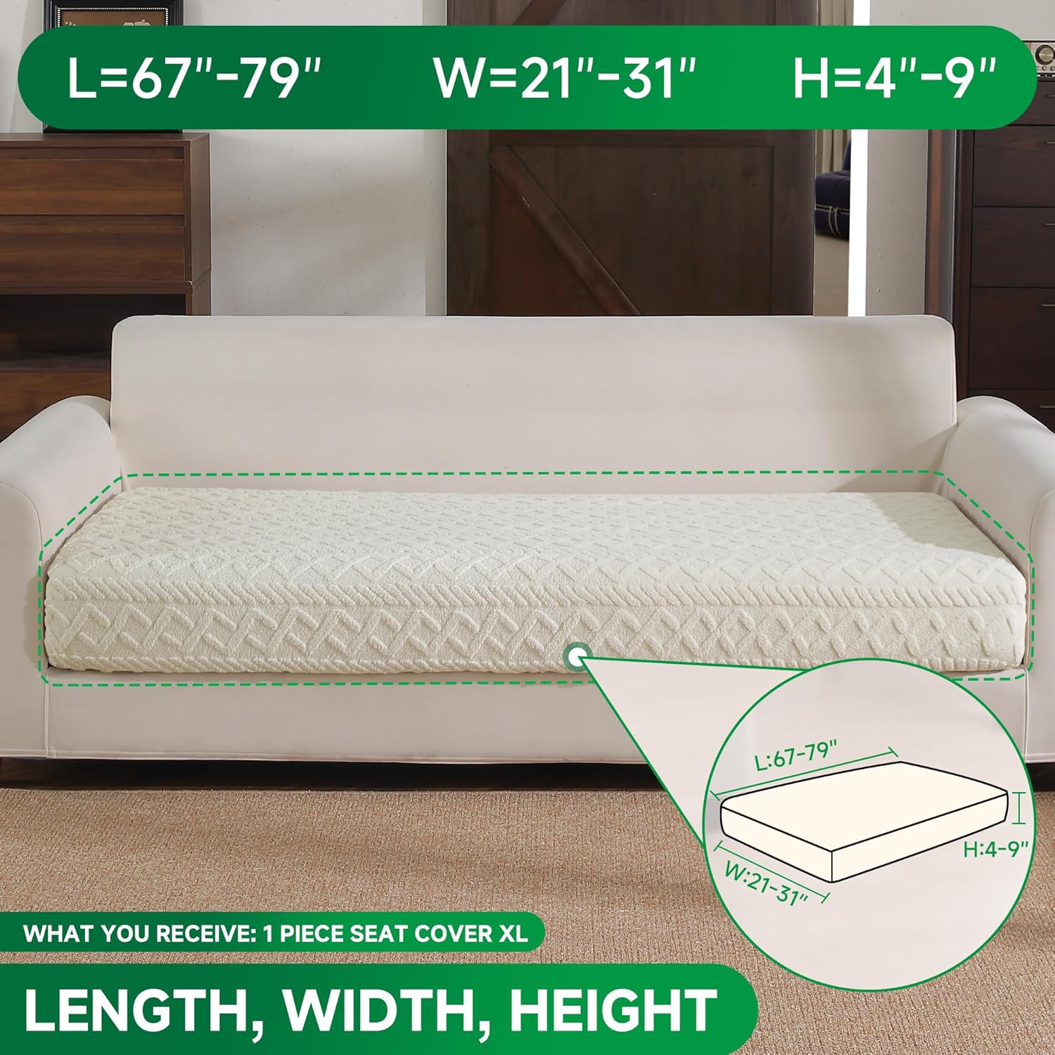 Couch Cushion Covers,