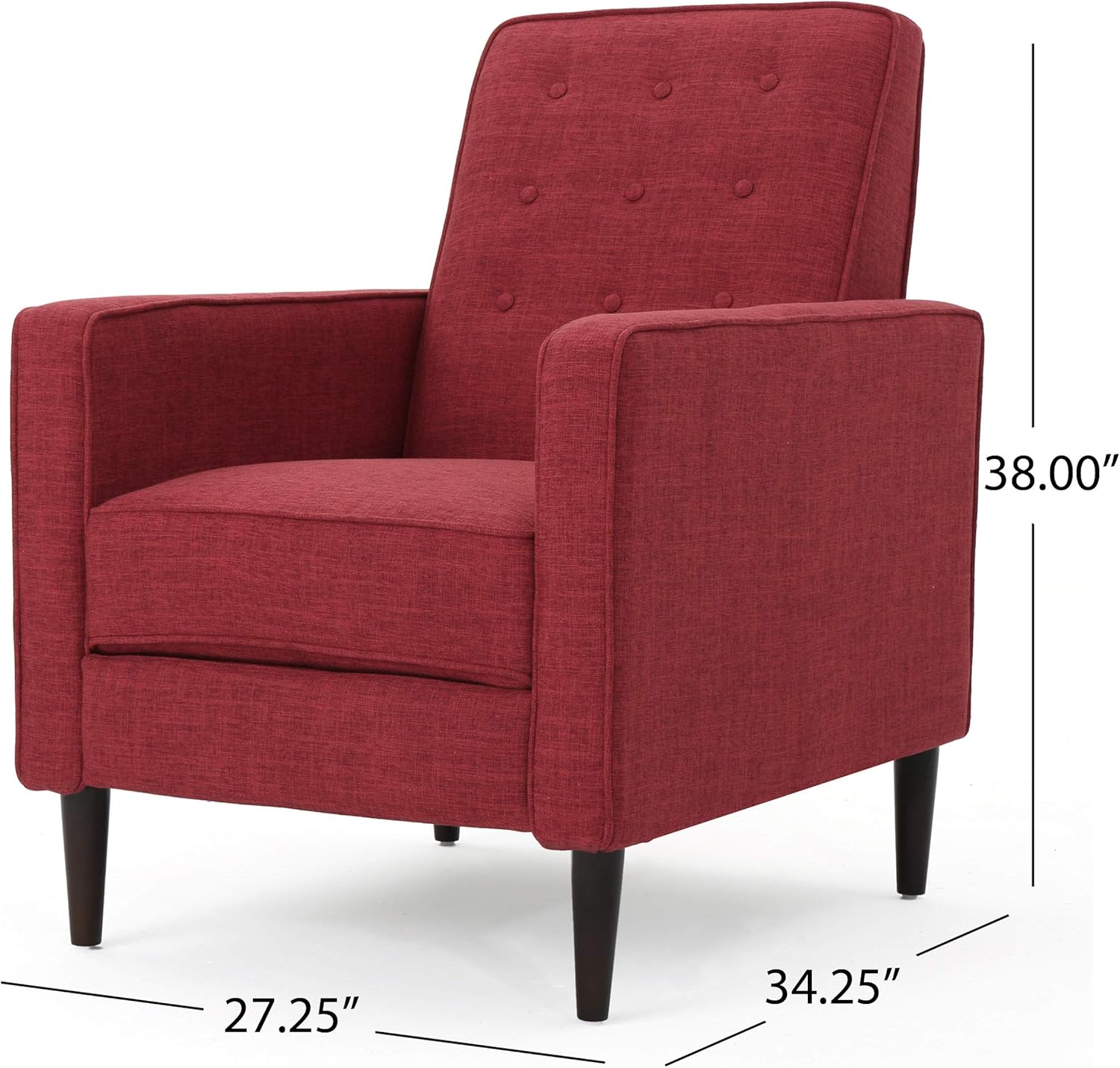 Modern Fabric Recliners, 2-Pcs Set