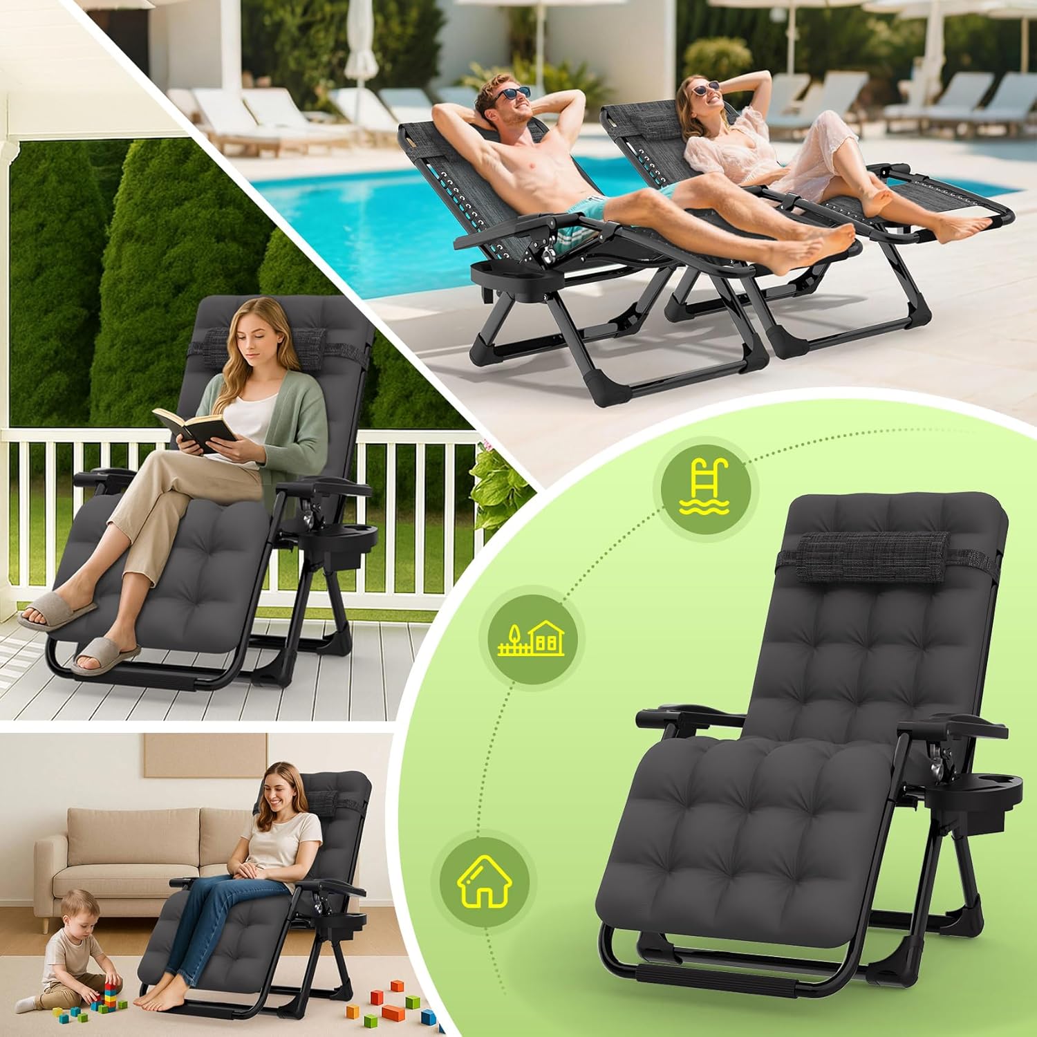 Reclining Camping Lounge Chair