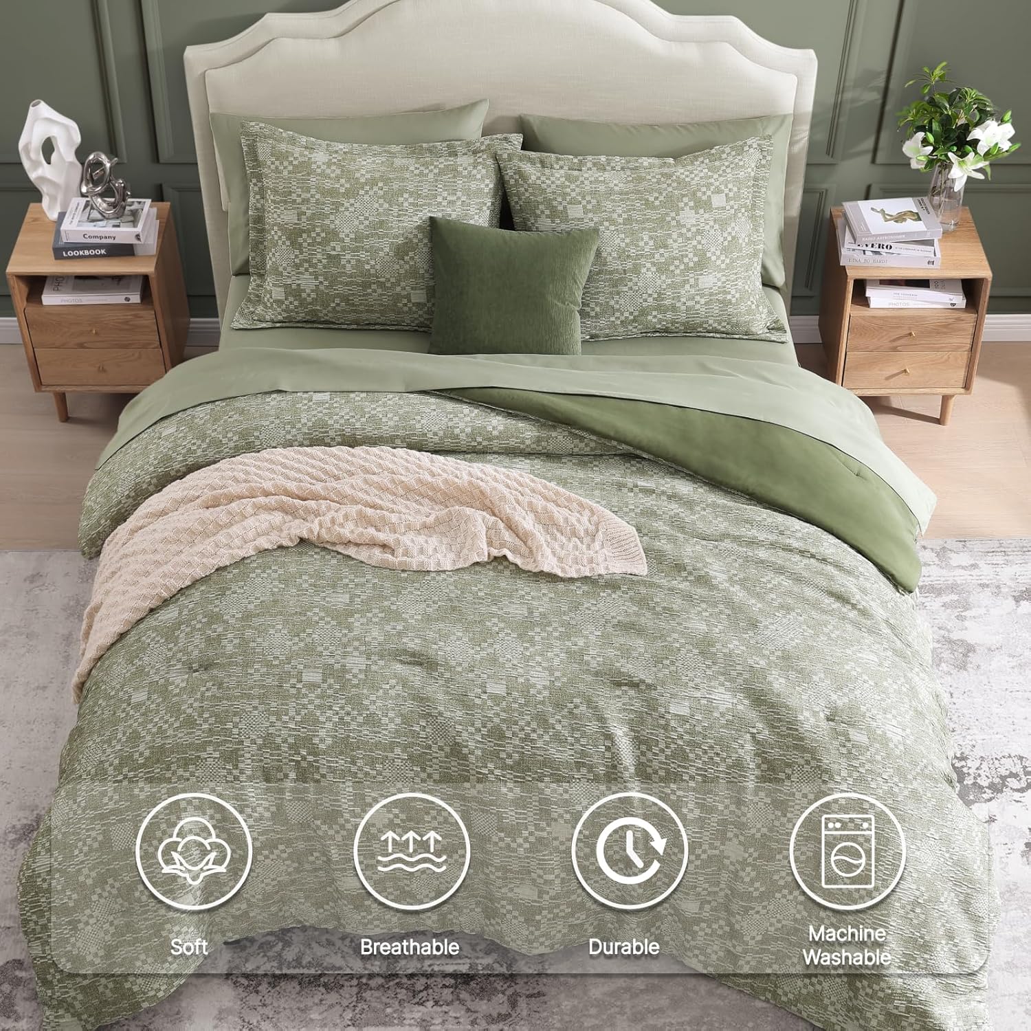 Charcoal Grey Queen Comforter Set