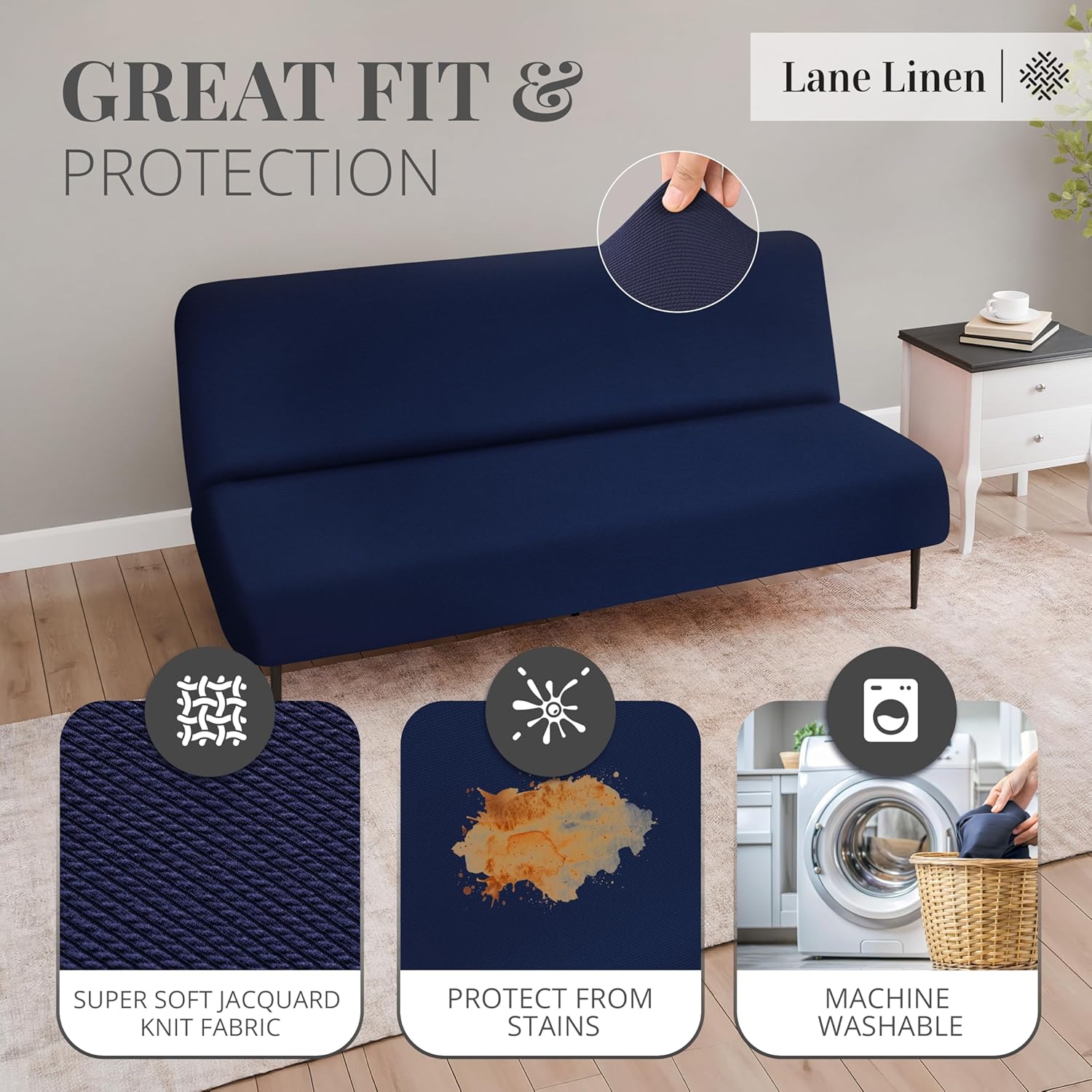 Armless Futon Cover