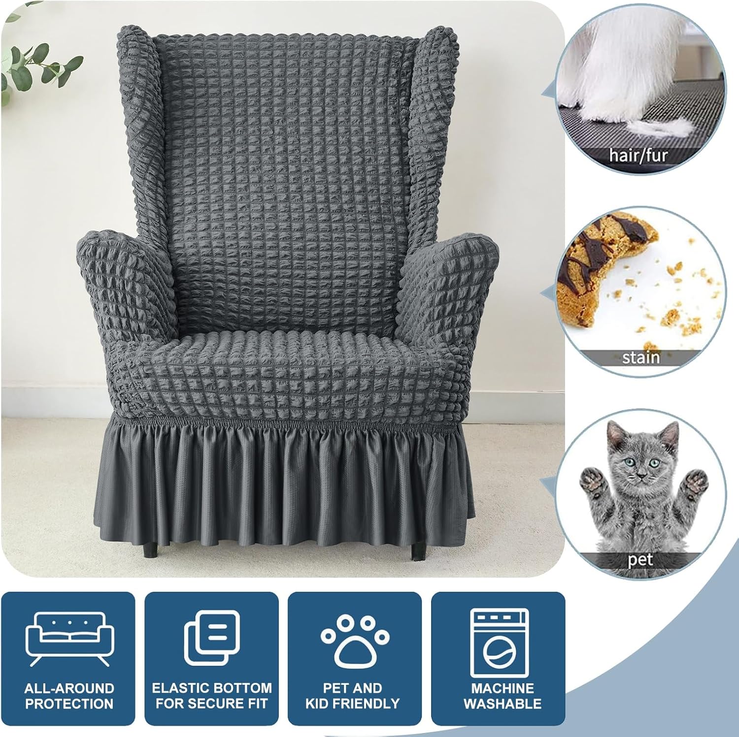 Wingback Chair Slipcover