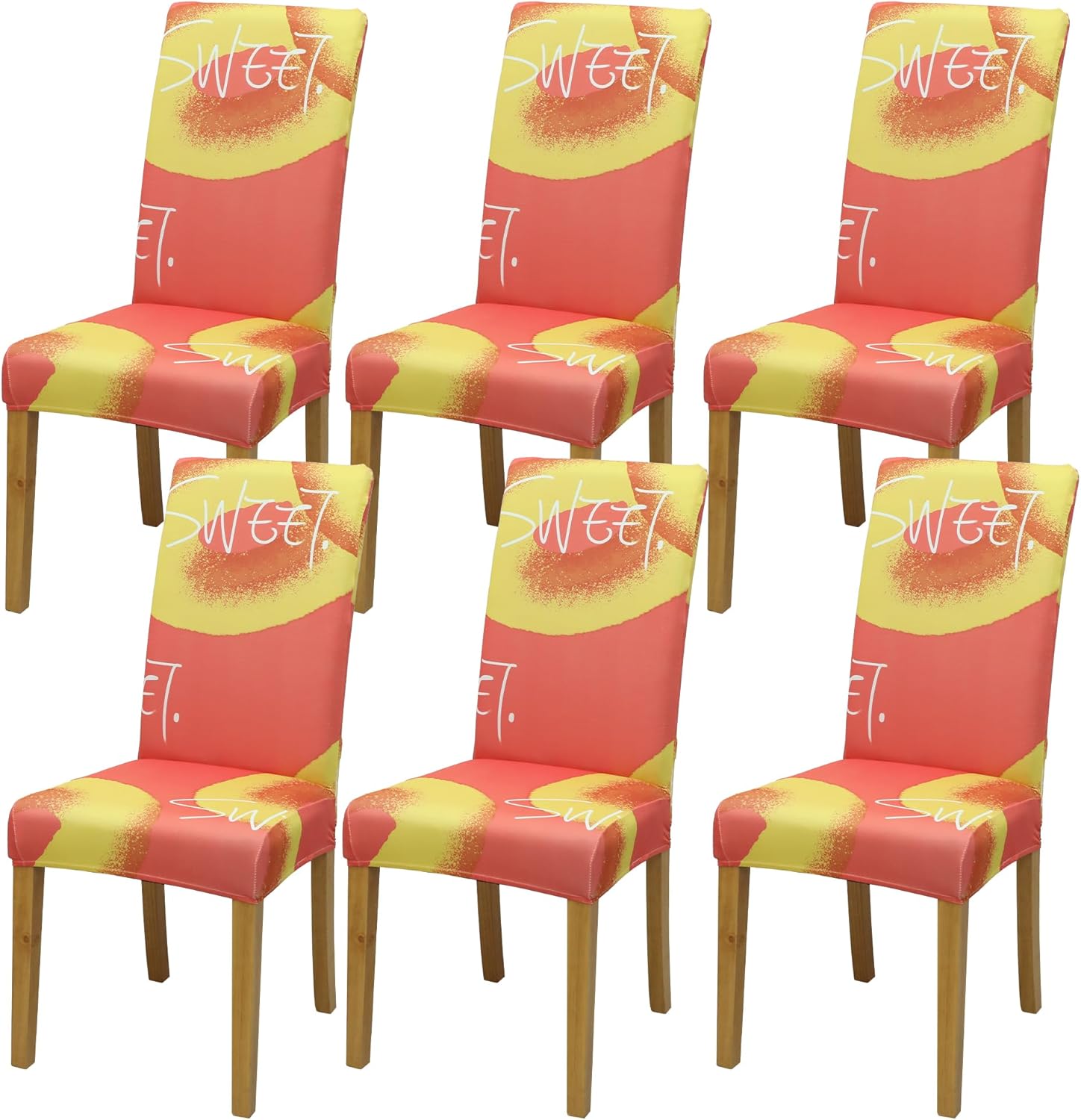 Dining Chair Cover,Dining Room Chair Covers Set of 6,Stretch Kitchen Chair Cover,Washable Dining Chair Cover,Parsons Chair Slipcovers Protective,for Home,Restaurant,Banquet(Gray)