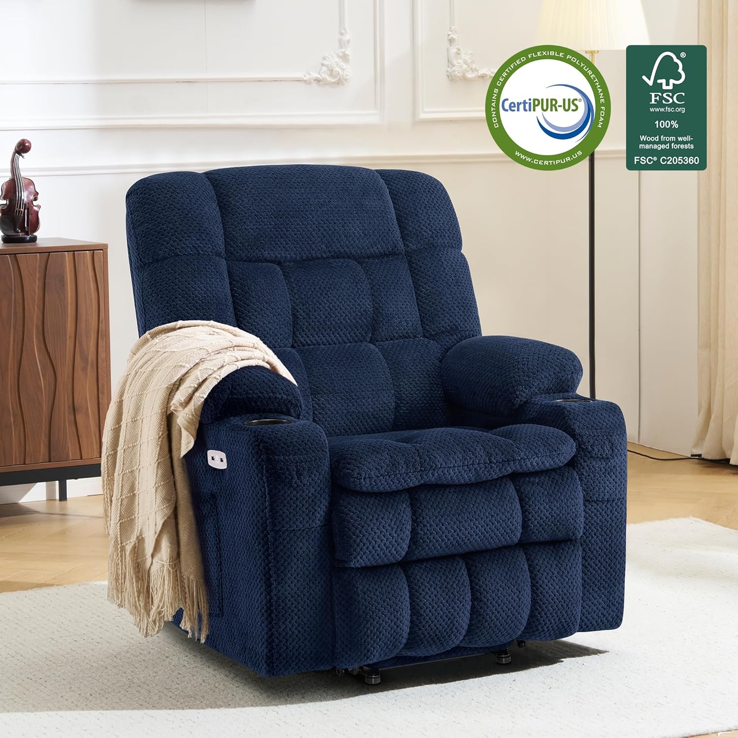 Dual Motor Large Power Lift Recliner Chair