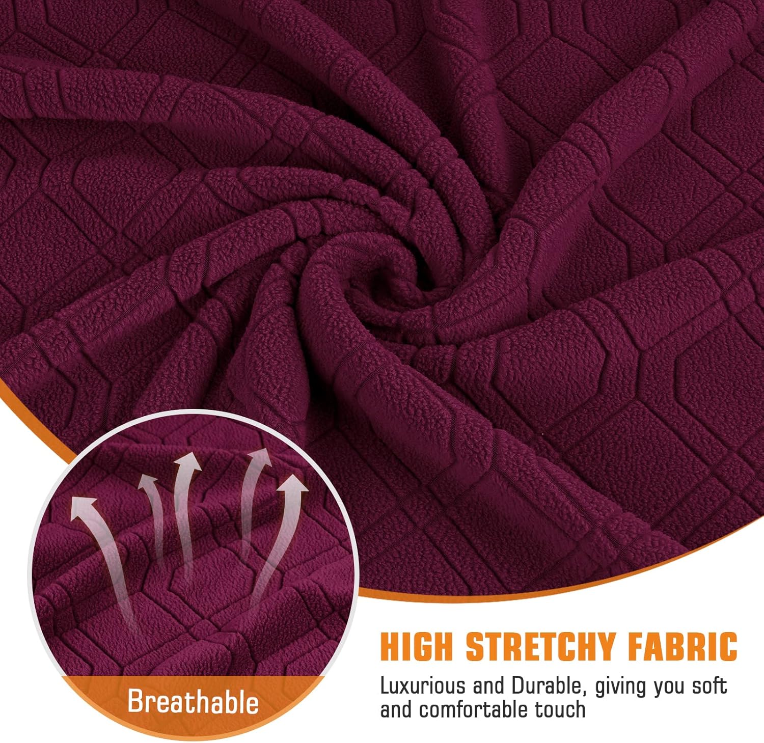 VANSOFY Recliner Chair Cover, 3-Pieces Stretch Recliner Covers for Recliner Chair Soft Reclining Chair Slipcover Furniture Protector for Dogs Cats(Dark Gray)